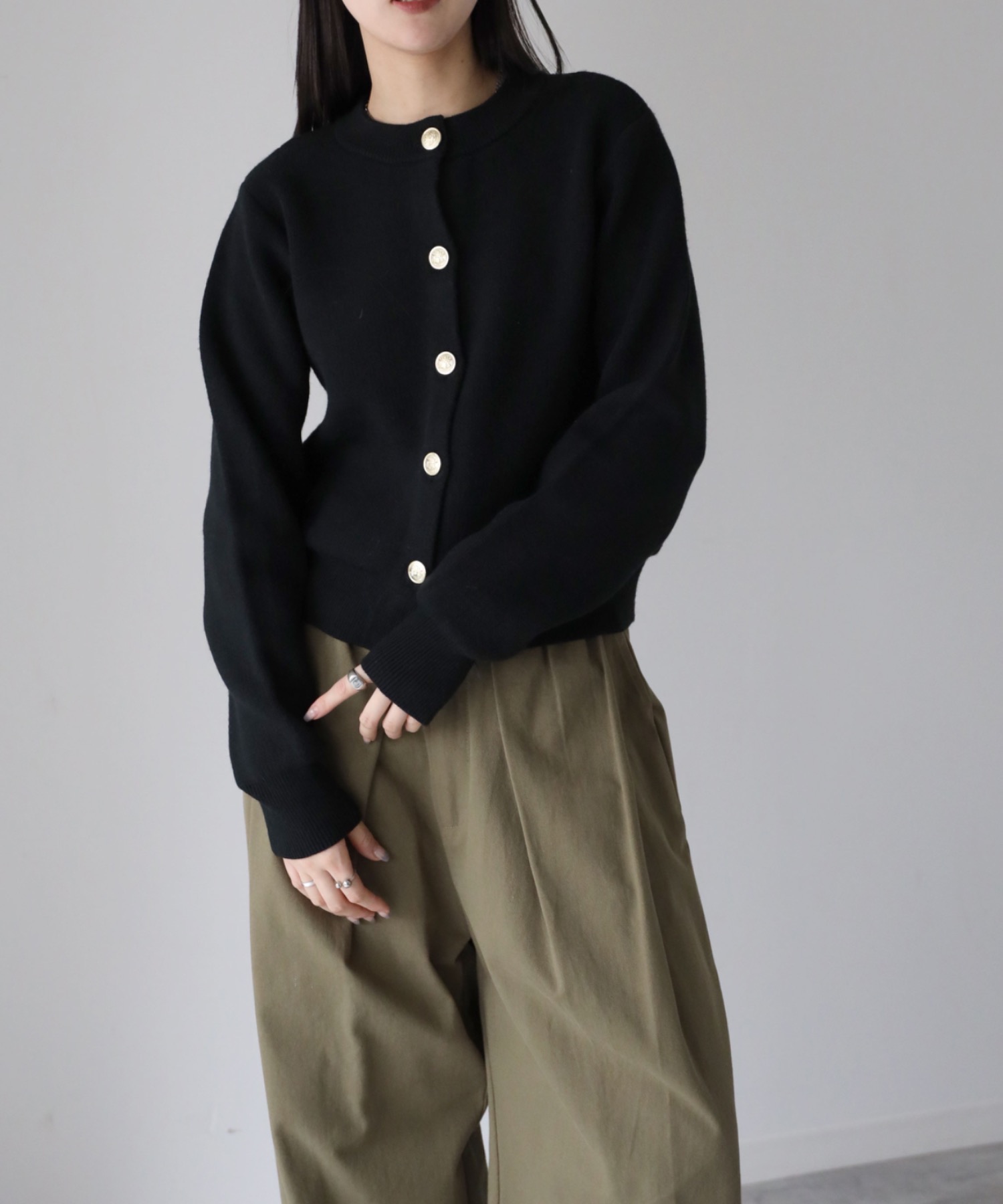 model：155cm. 着用サイズ：FREE