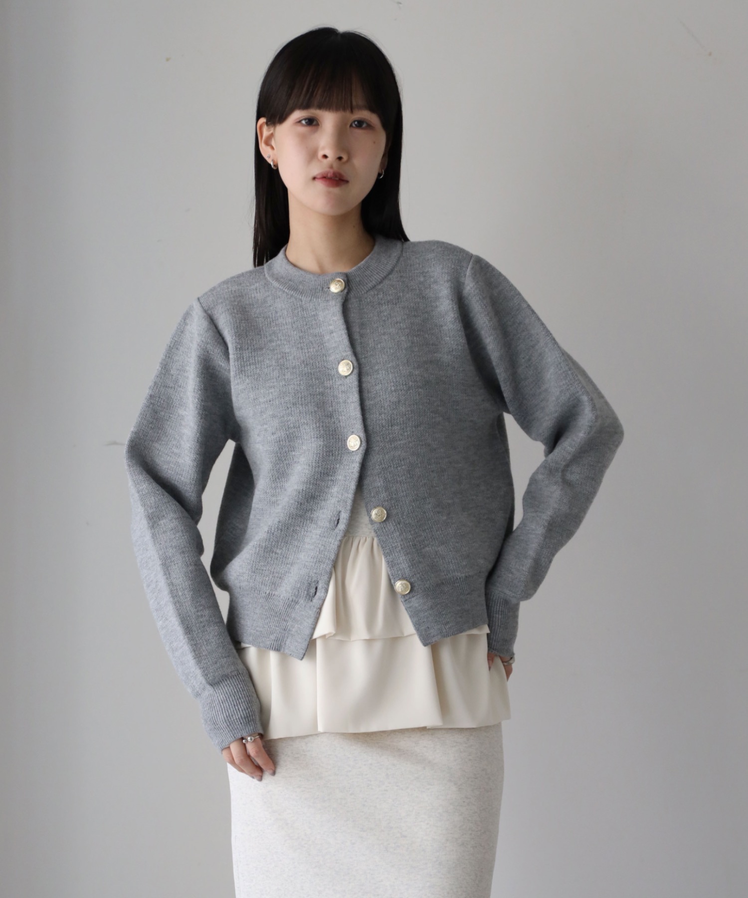 model：155cm. 着用サイズ：FREE