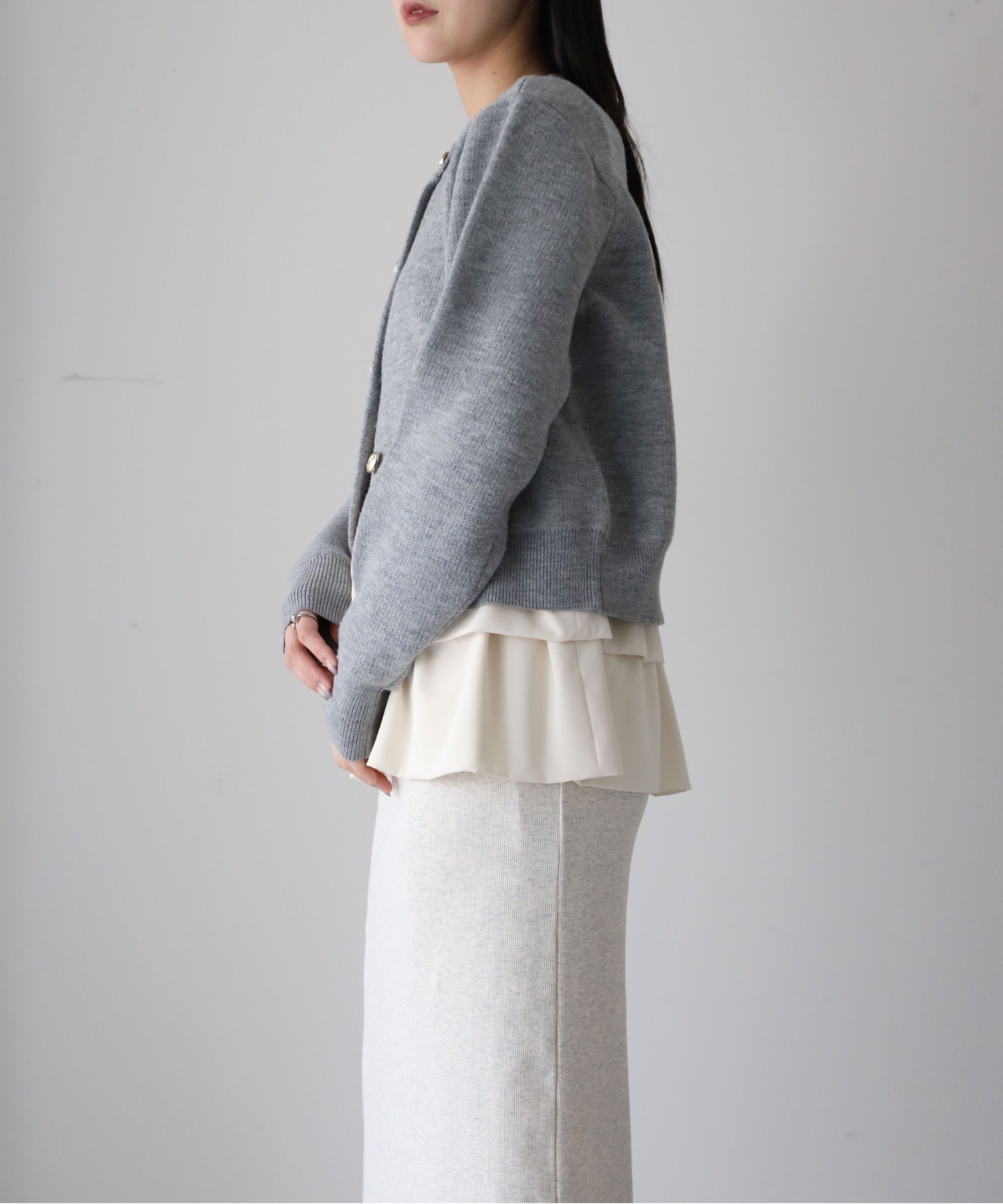 model：155cm. 着用サイズ：FREE