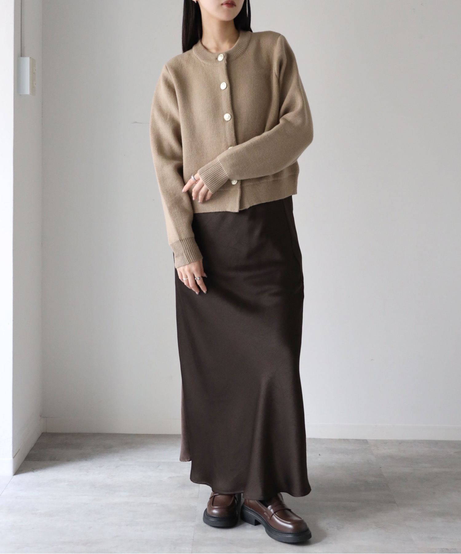 model：155cm. 着用サイズ：FREE