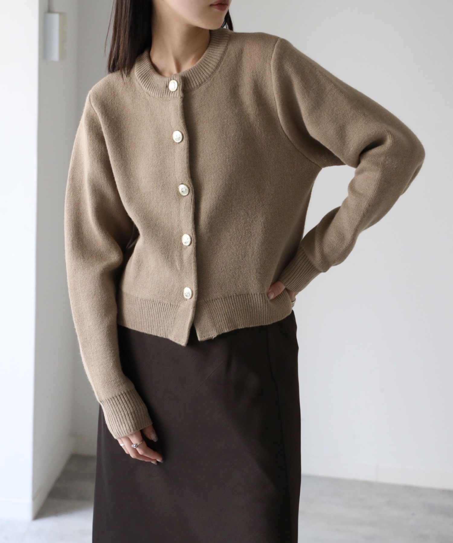 model：155cm. 着用サイズ：FREE