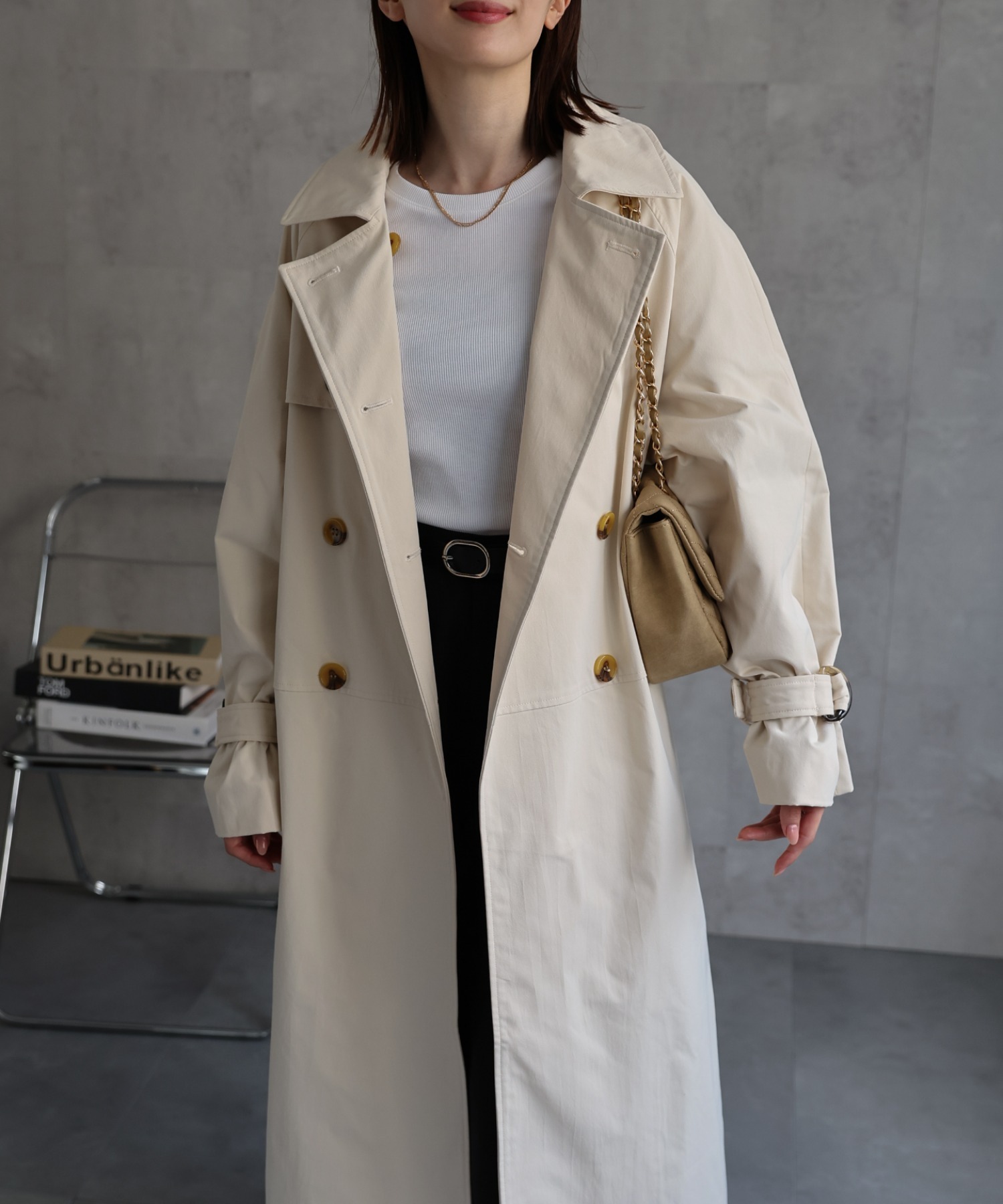 model：162cm 着用サイズ：F