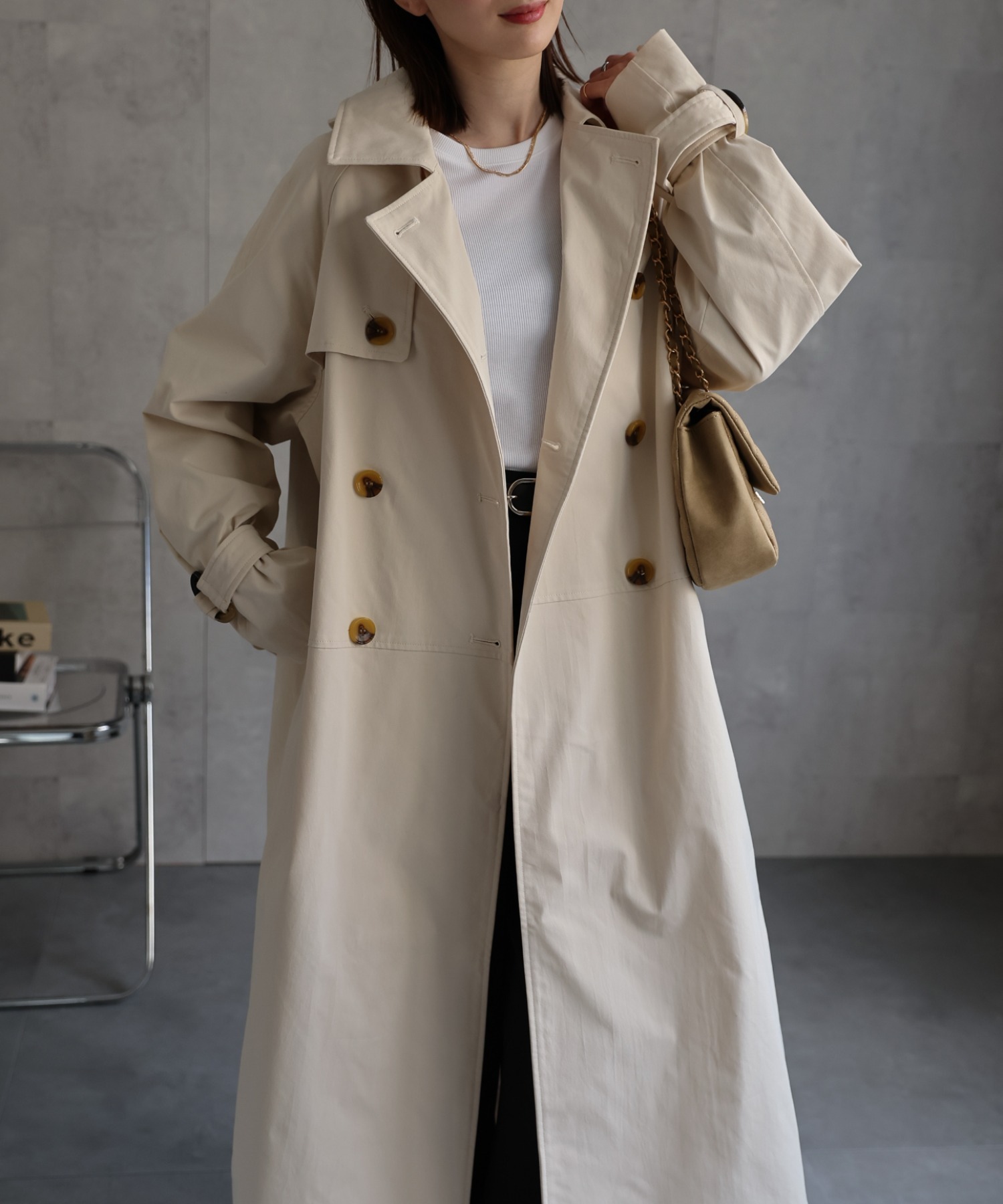 model：162cm 着用サイズ：F