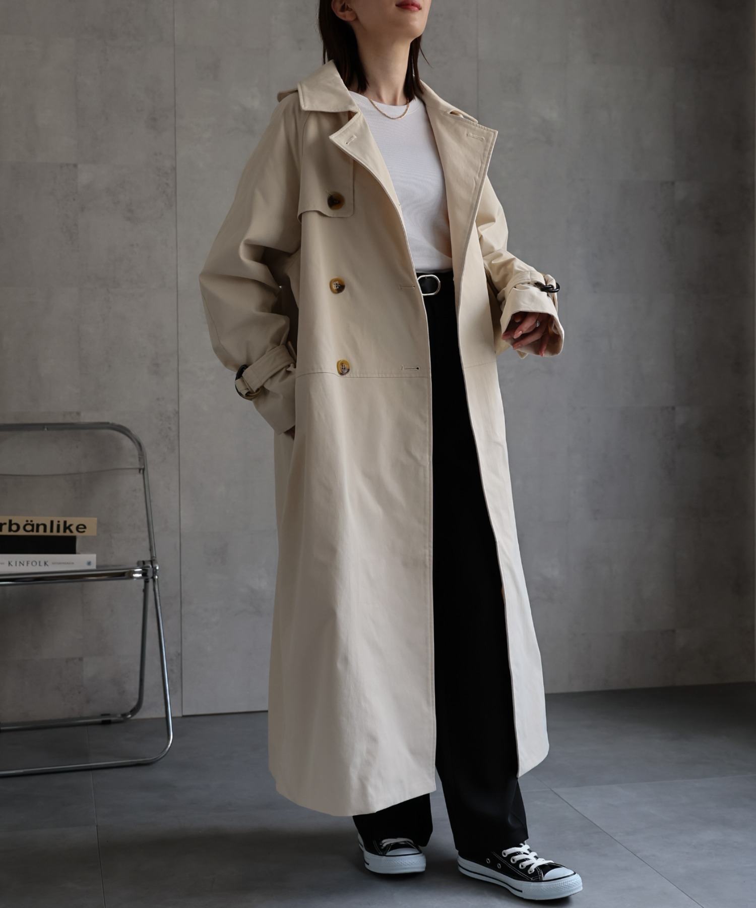 model：162cm 着用サイズ：F