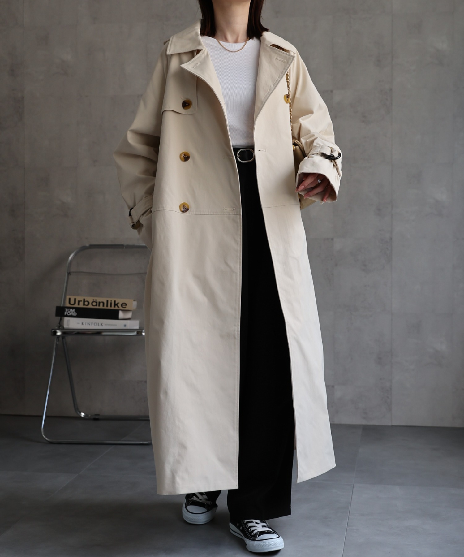 model：162cm 着用サイズ：F