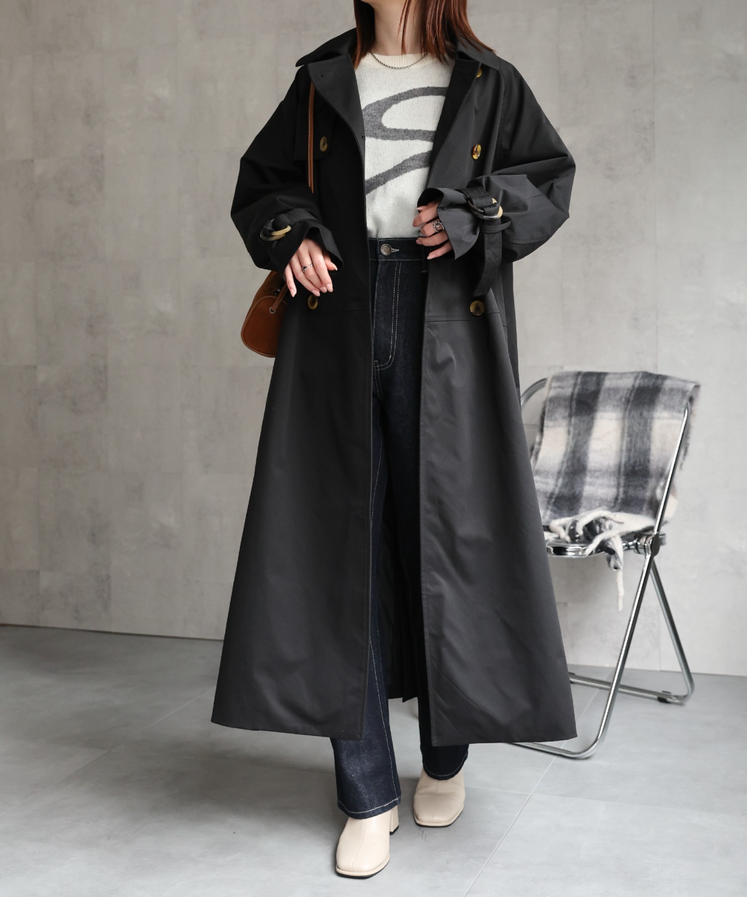 model：162cm 着用サイズ：F