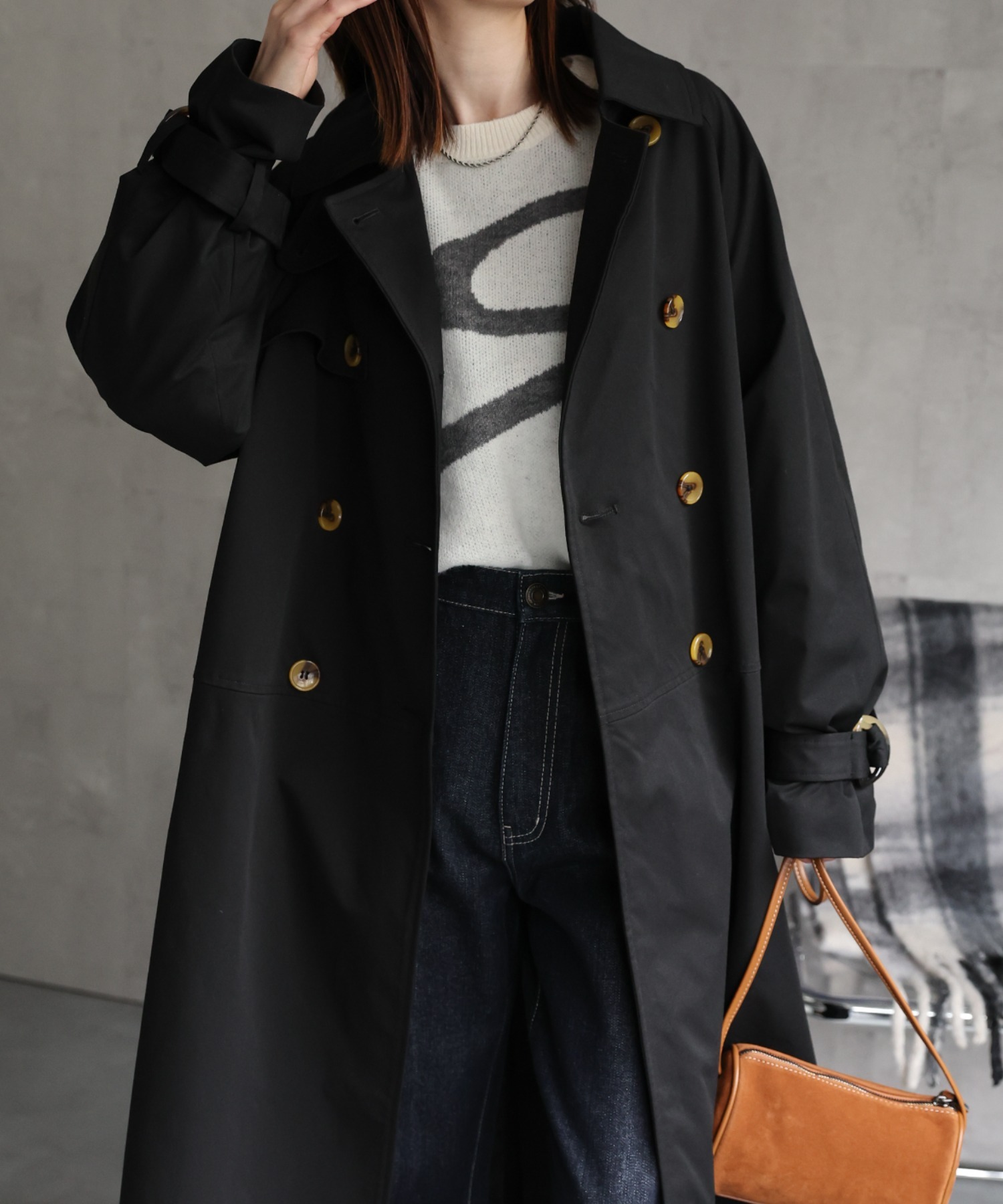 model：162cm 着用サイズ：F