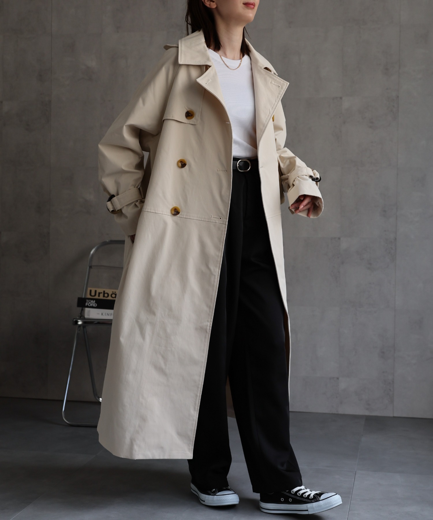 model：162cm 着用サイズ：F