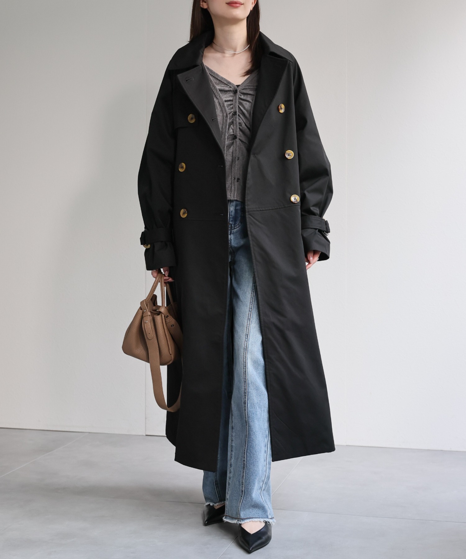 model：162cm 着用サイズ：F