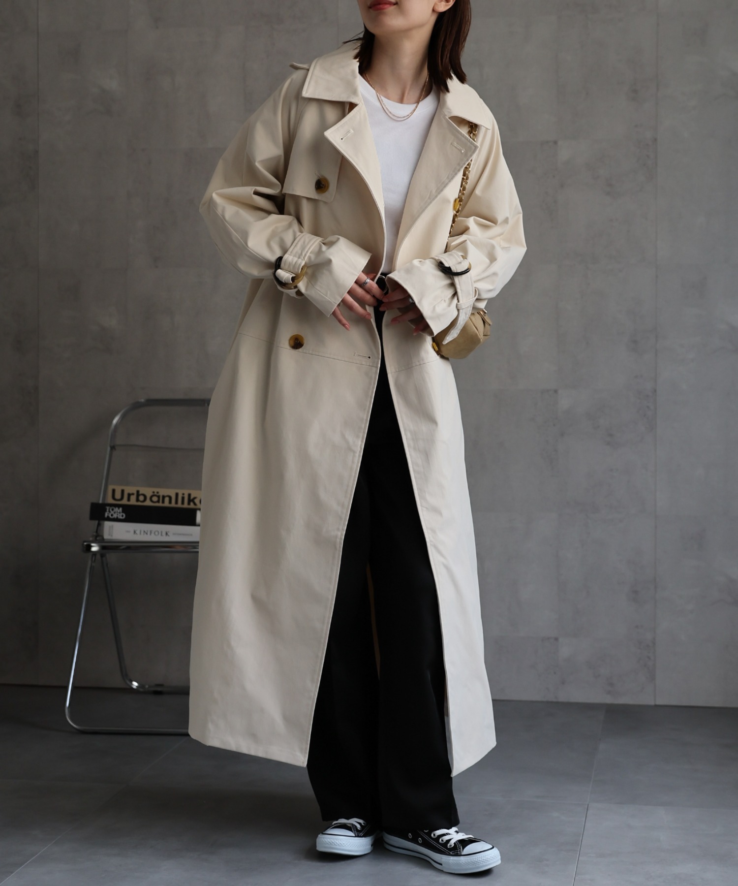 model：162cm 着用サイズ：F