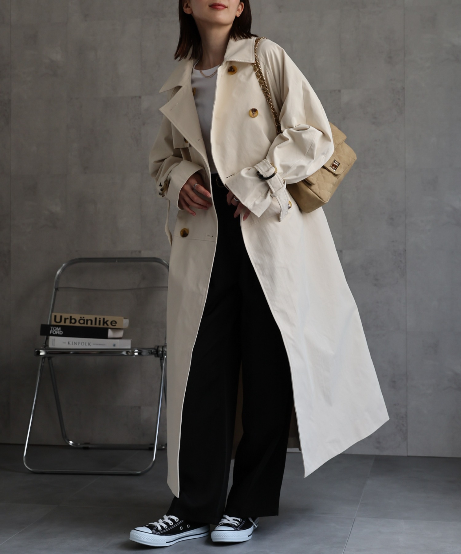 model：162cm 着用サイズ：F