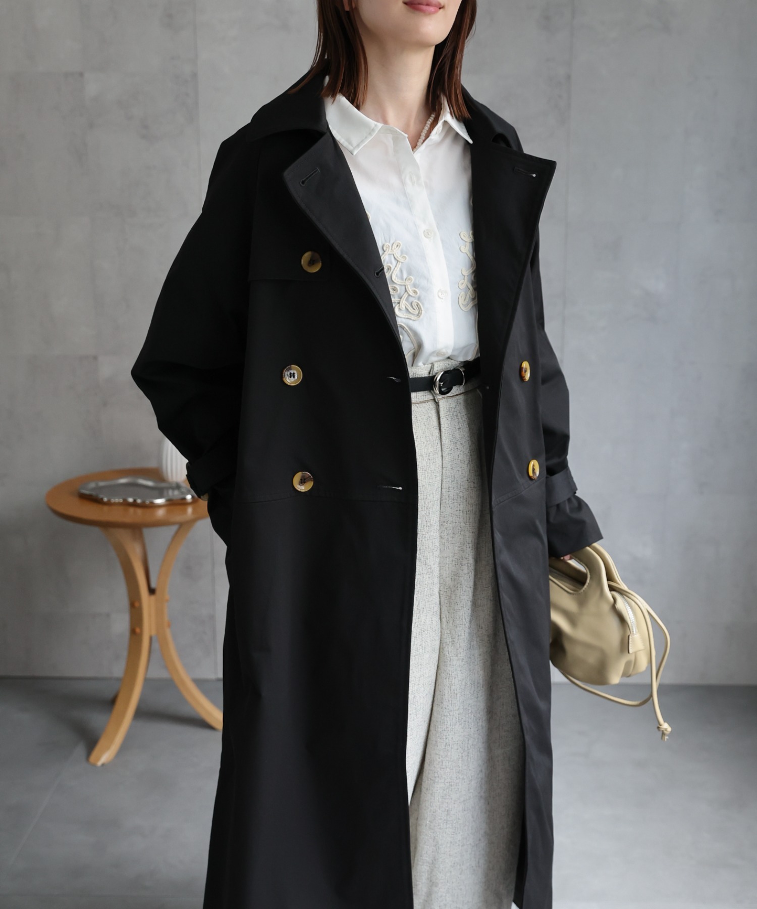 model：162cm 着用サイズ：F