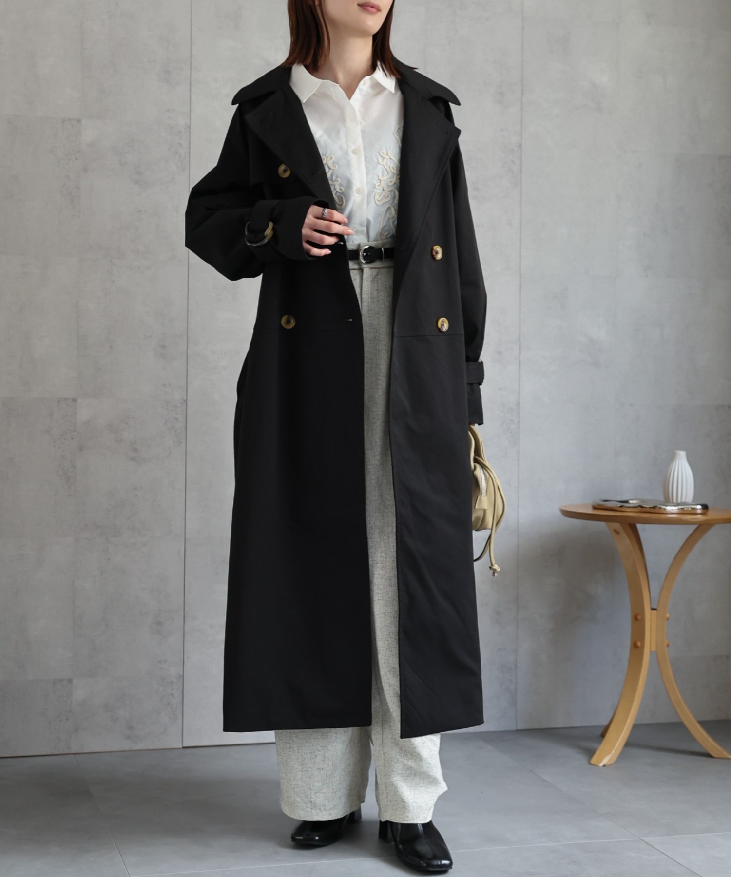 model：162cm 着用サイズ：F