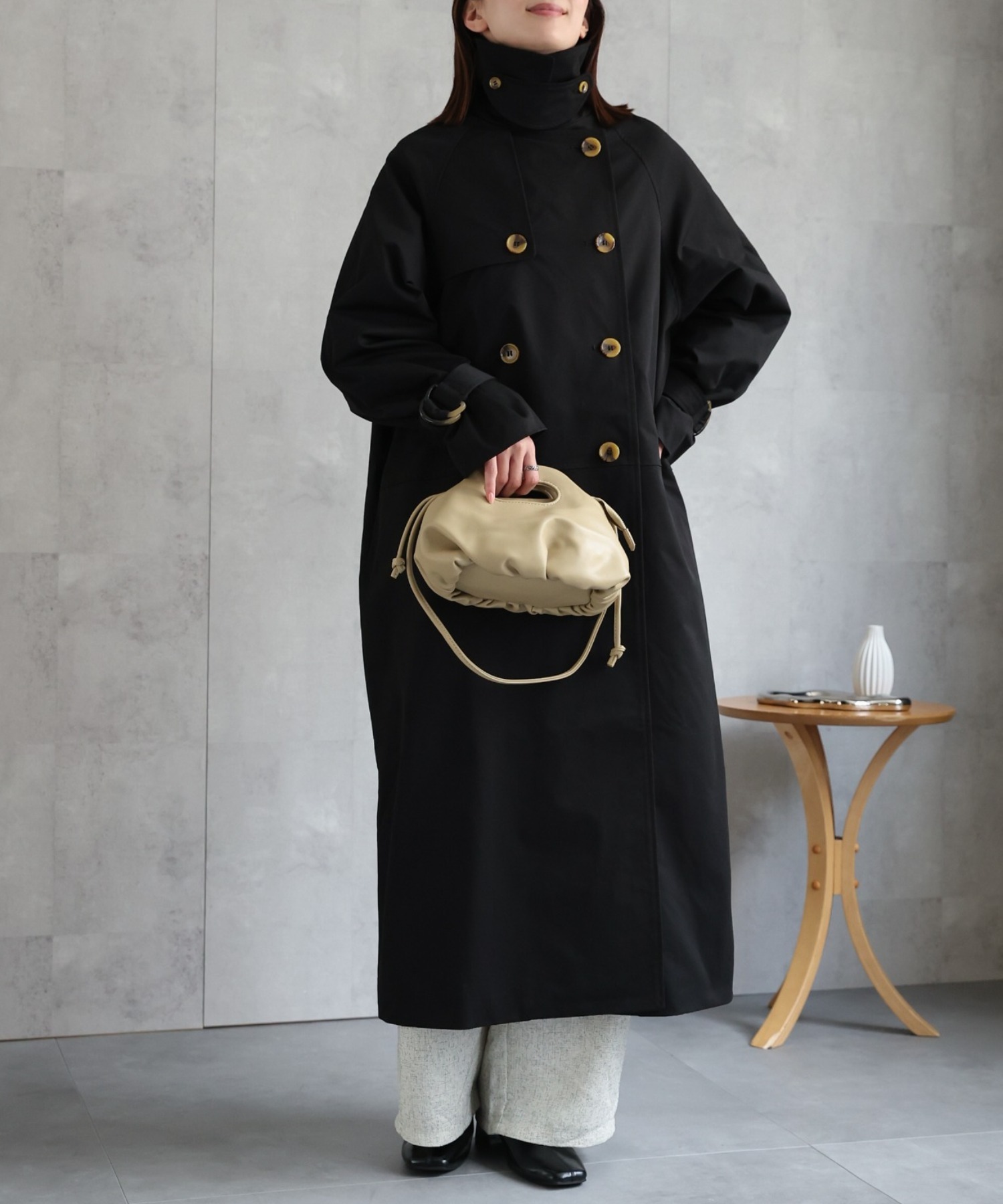 model：162cm 着用サイズ：F