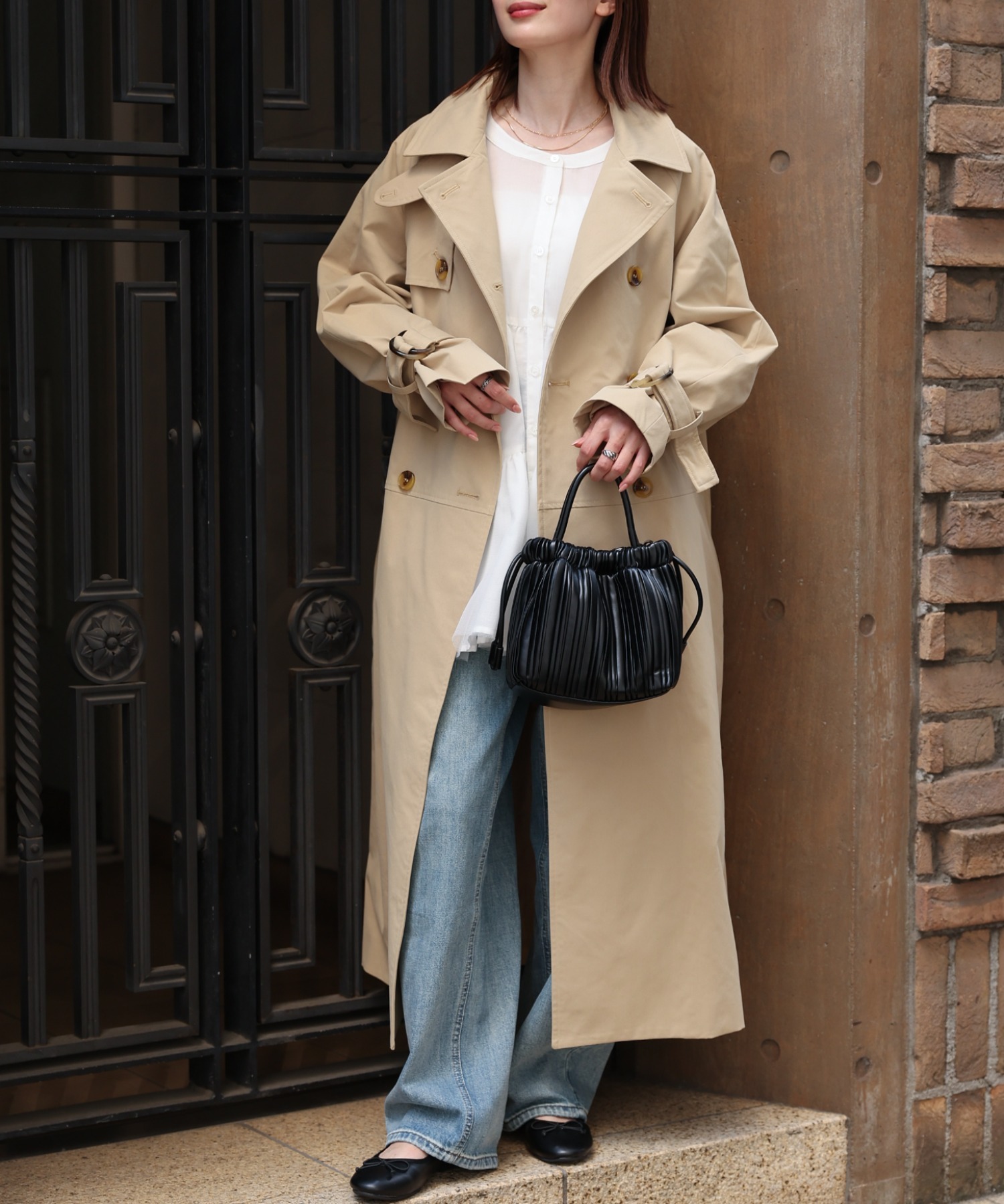model：162cm 着用サイズ：F