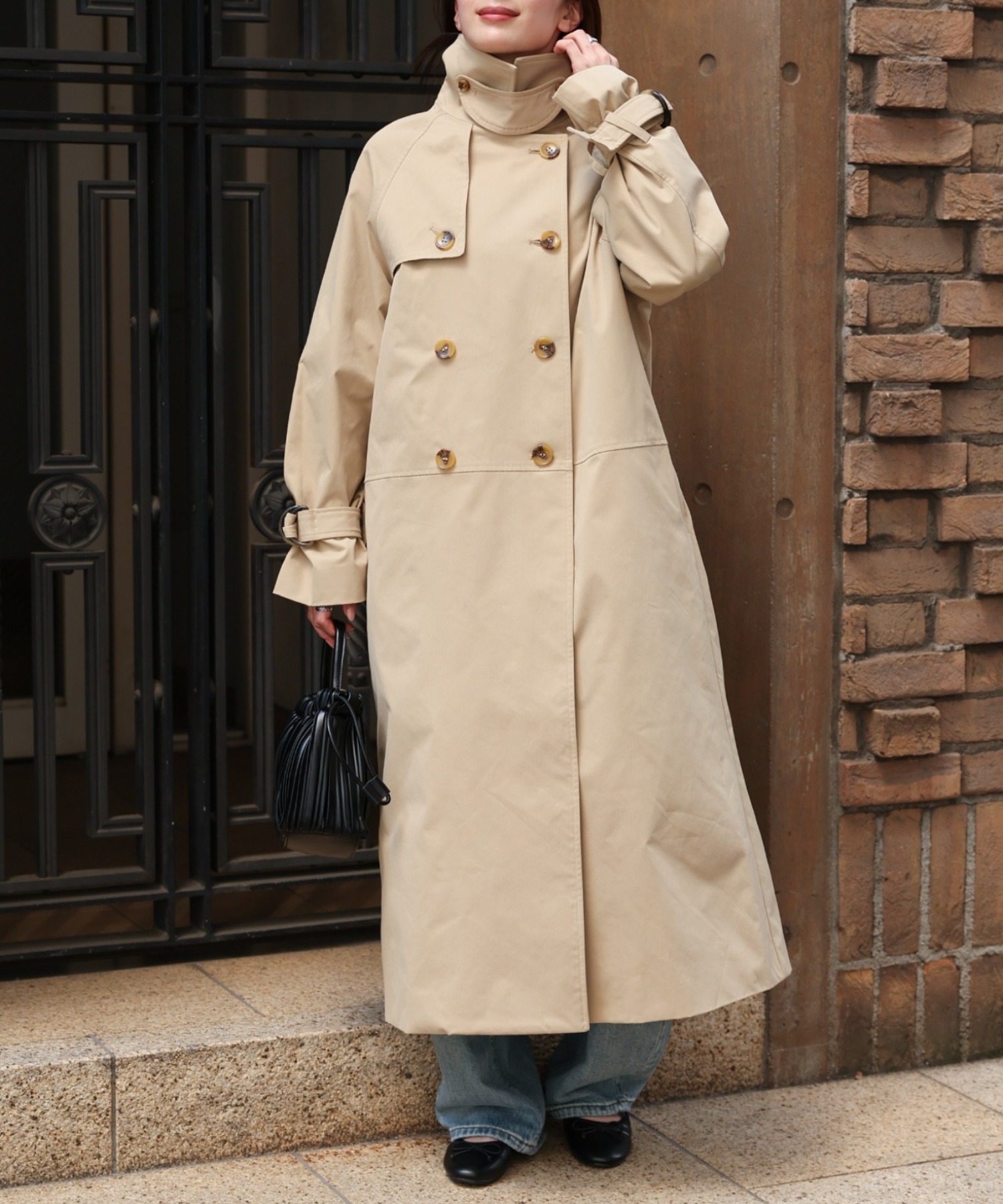 model：162cm 着用サイズ：F