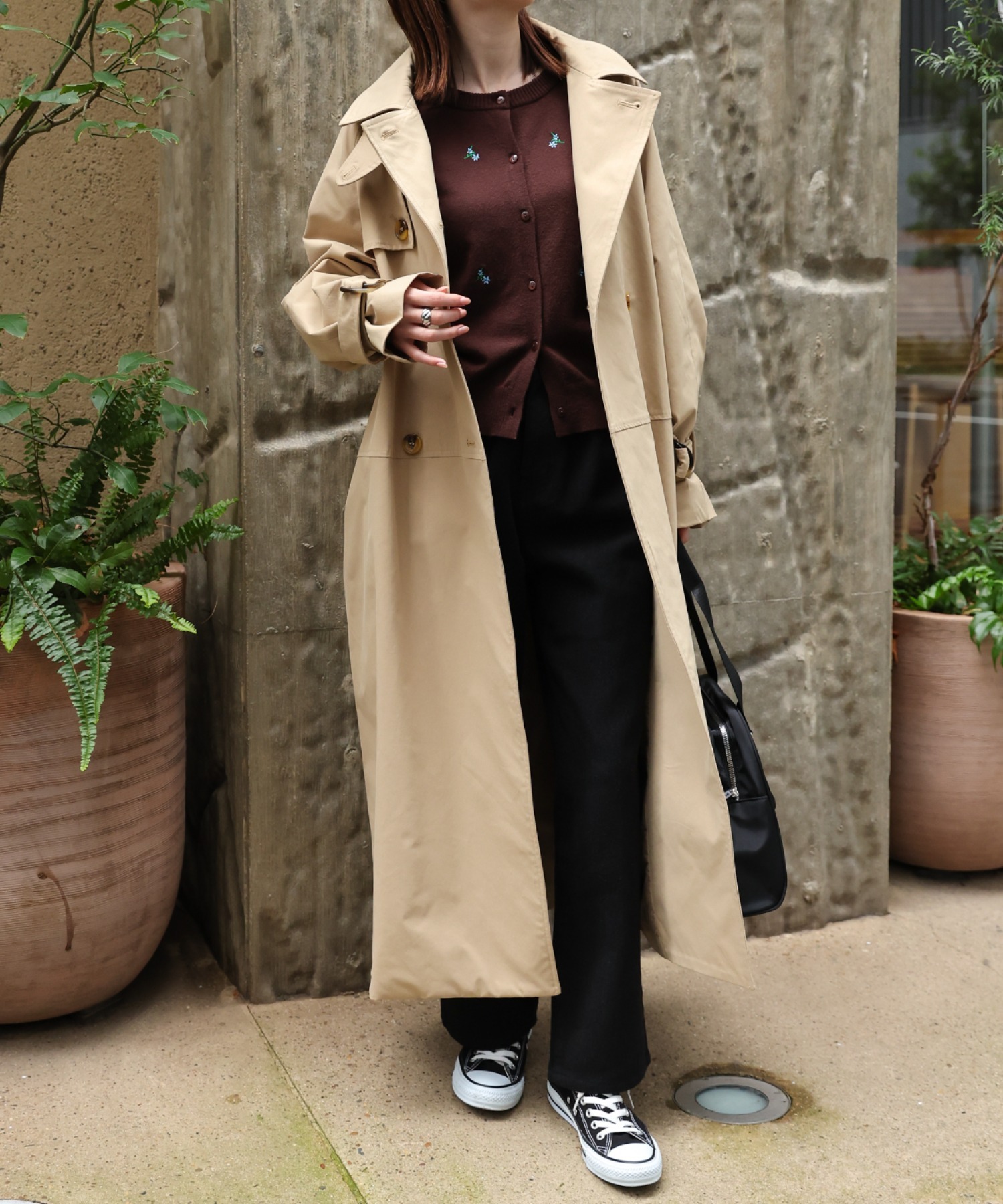 model：162cm 着用サイズ：F