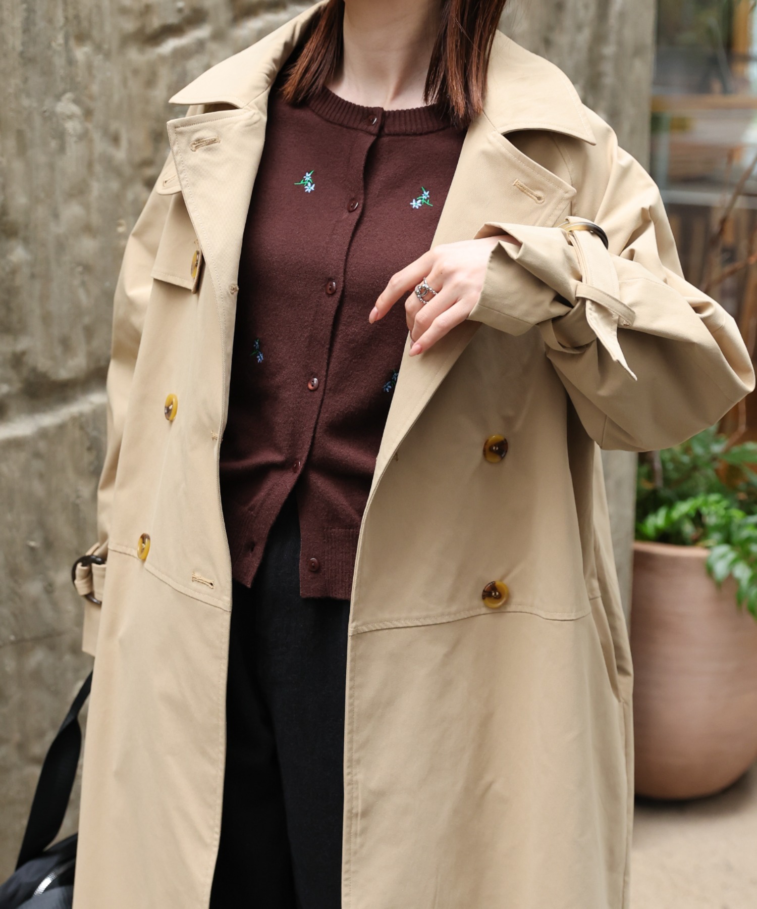 model：162cm 着用サイズ：F