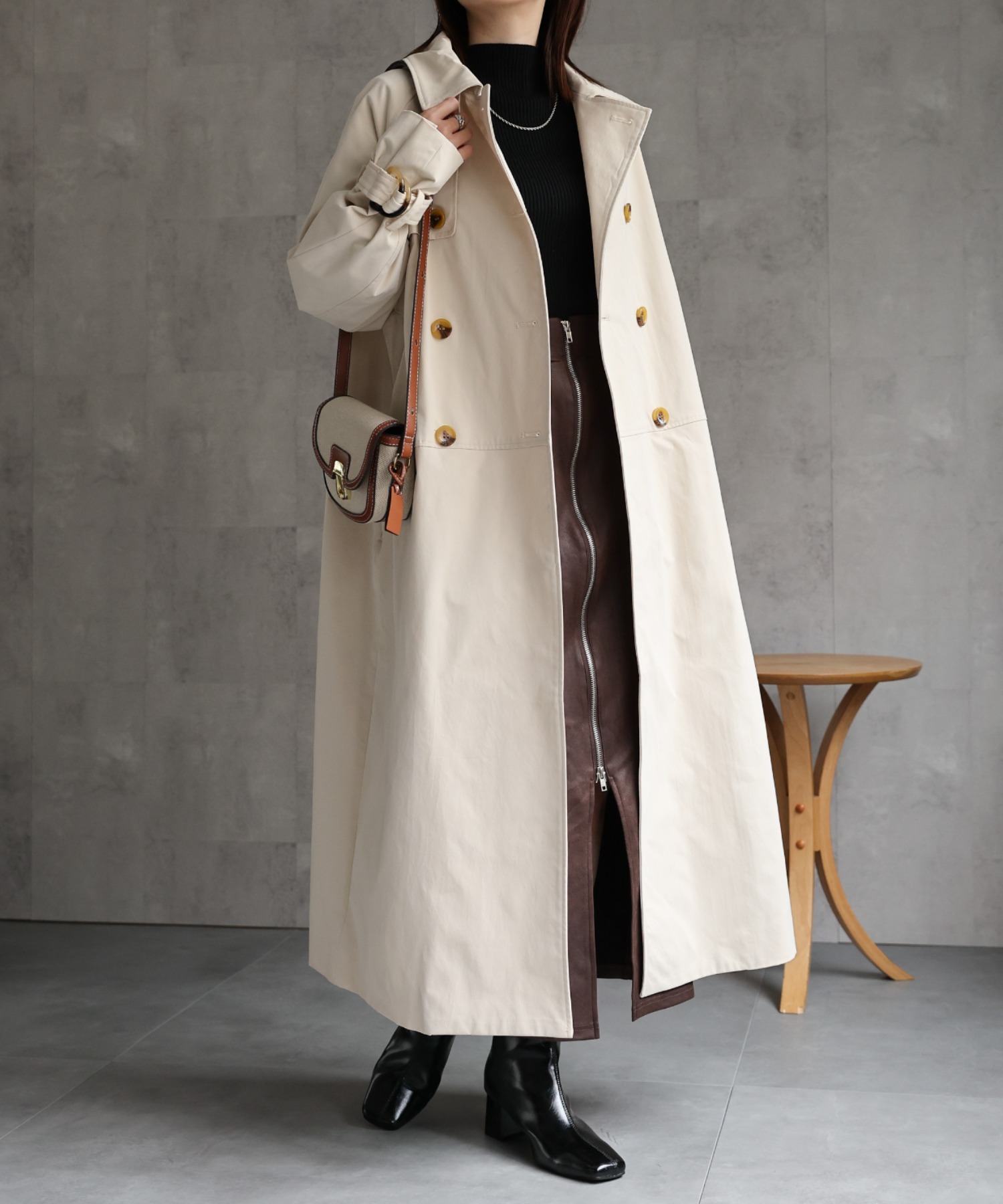 model：162cm 着用サイズ：F