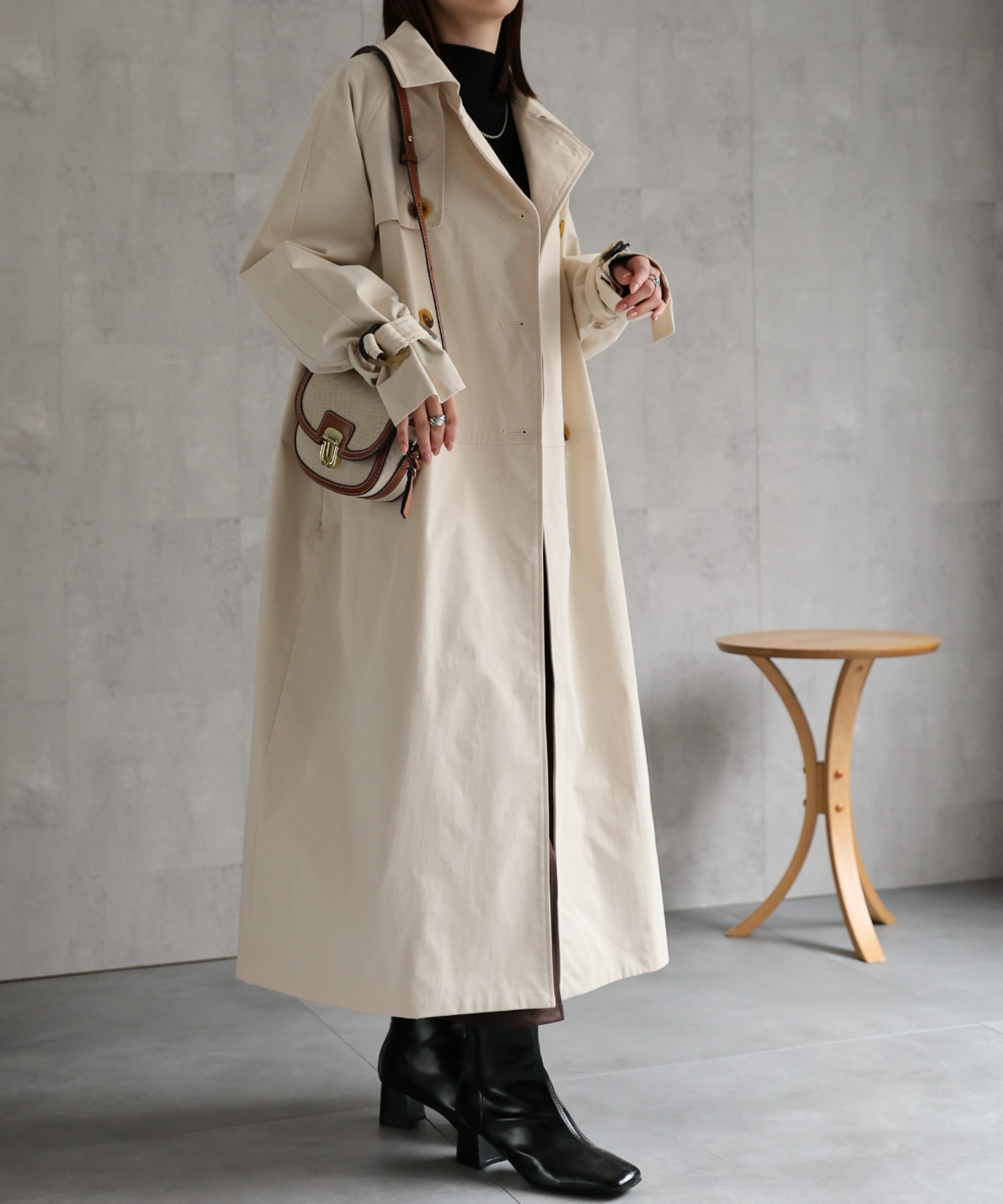 model：162cm 着用サイズ：F