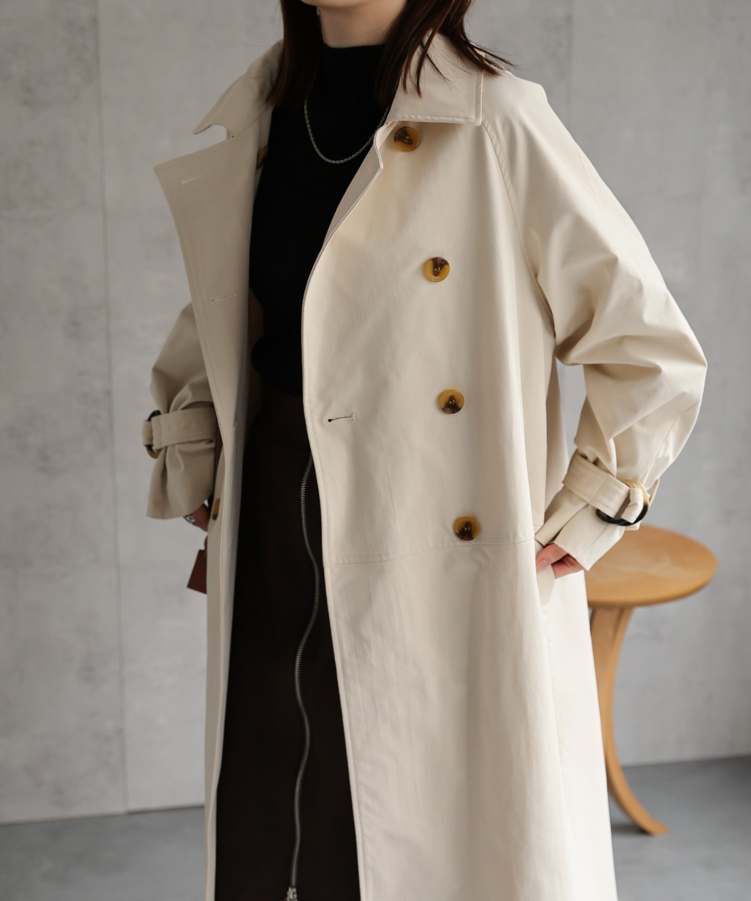model：162cm 着用サイズ：F