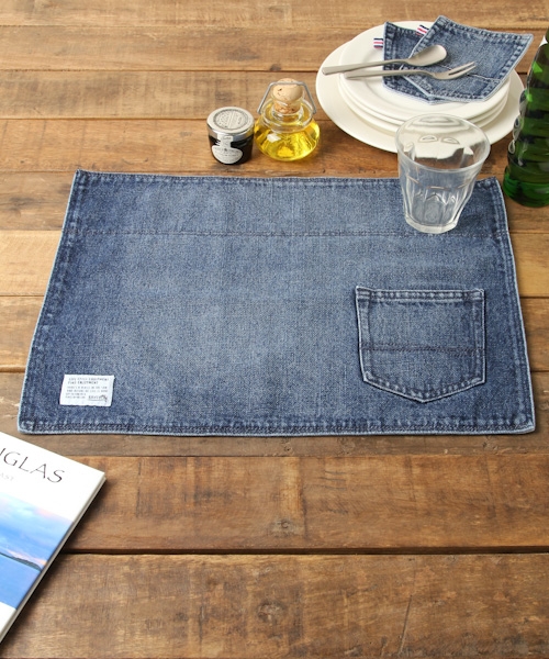 本格デニムを使用 Bayflow デニムランチョンマット 割引も実施中