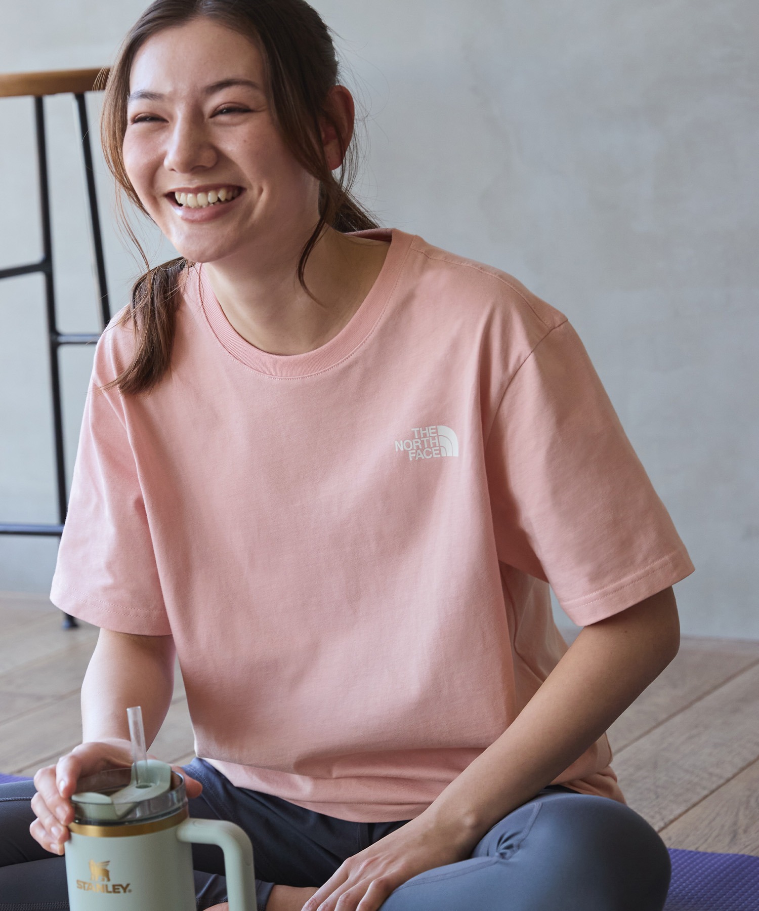 ☆海外限定激レア!THE NORTH FACE スクエアハートロゴ Tシャツ
