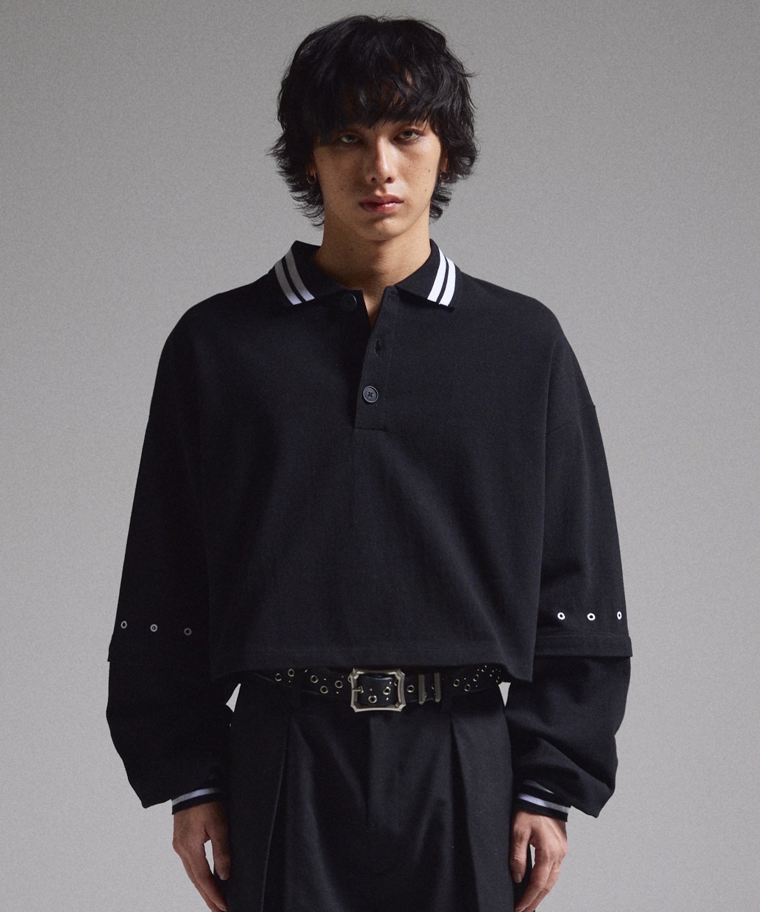 GRANCY ポロシャツ GRANCY ポロシャツ 「GRANCY」Ziplayered Wideshort Poloshirt