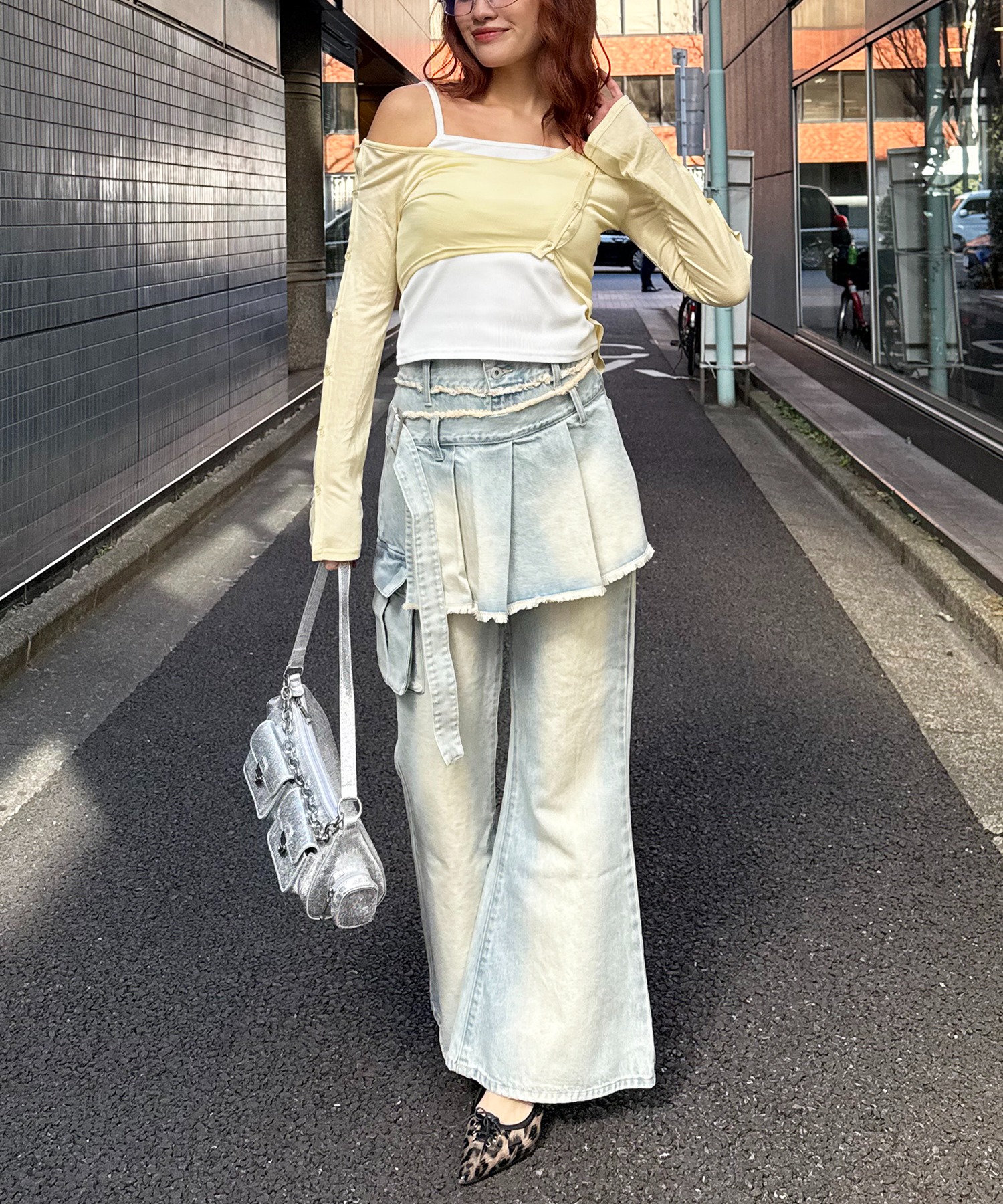 ワンショルレイヤードトップス SPIRALGIRL│SPIRALGIRL