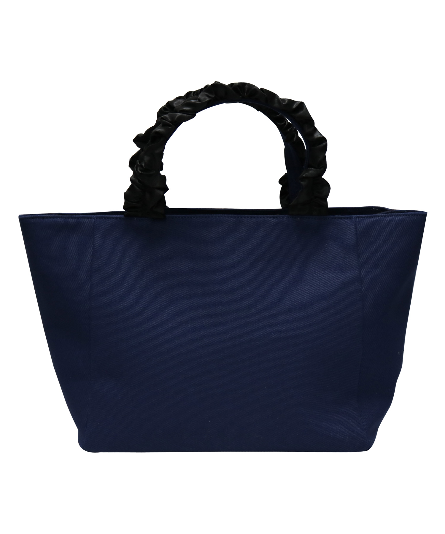 フリルハンドルa4サイズトートバッグ キャンバス素材ママバッグ Tabek Desa Id