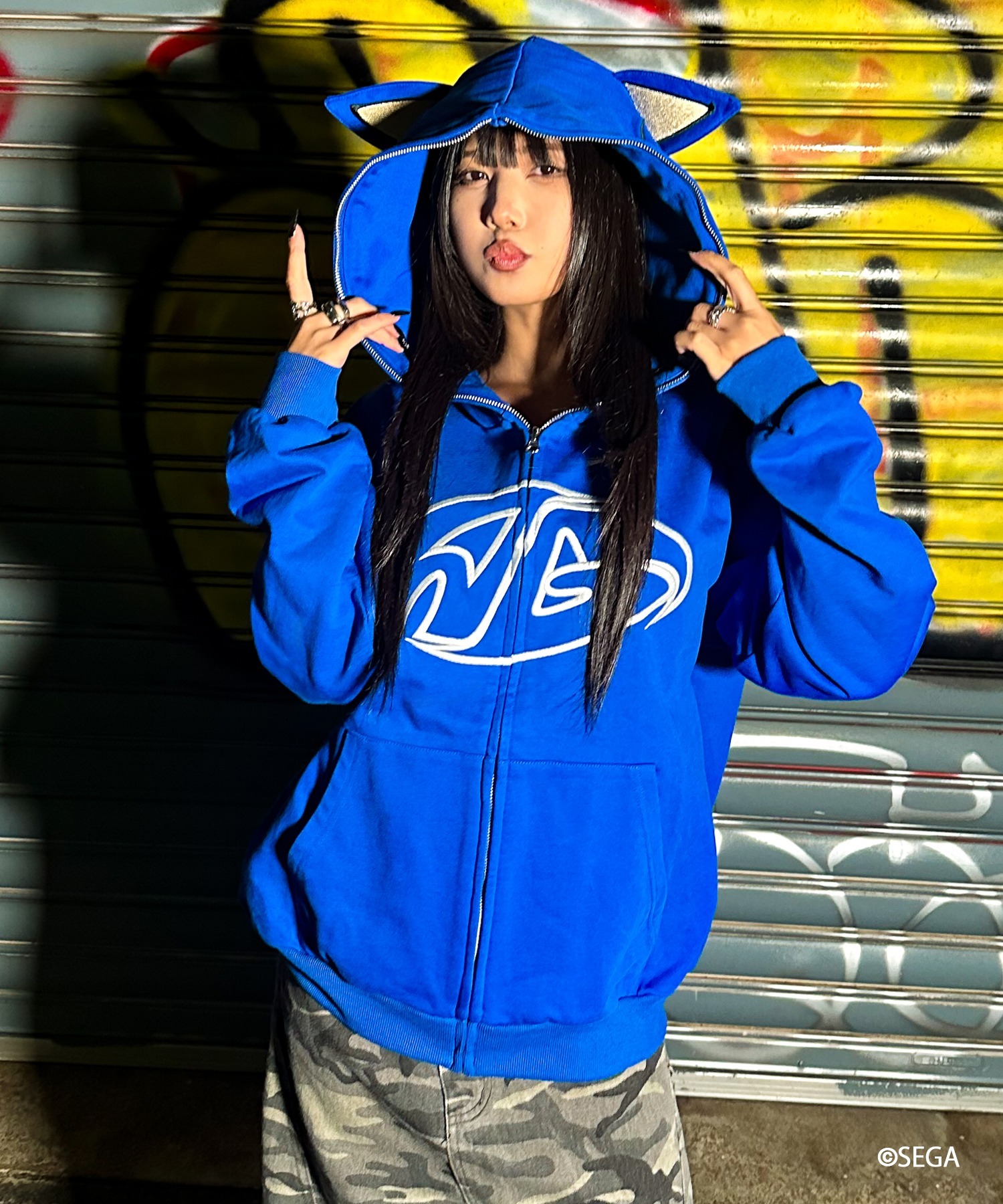 A'GEM/9 × .kom 『A'gem/エージェム』SONIC ZIP UP HOODIE /ソニック