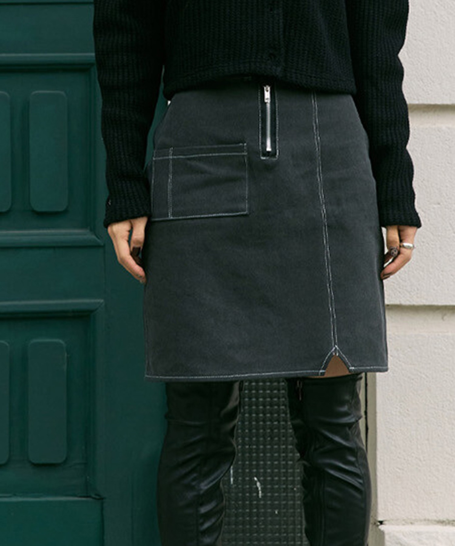 BLUE PIE』TINT POCKET MINI SKIRT/ ティント ポケット ミニ スカート