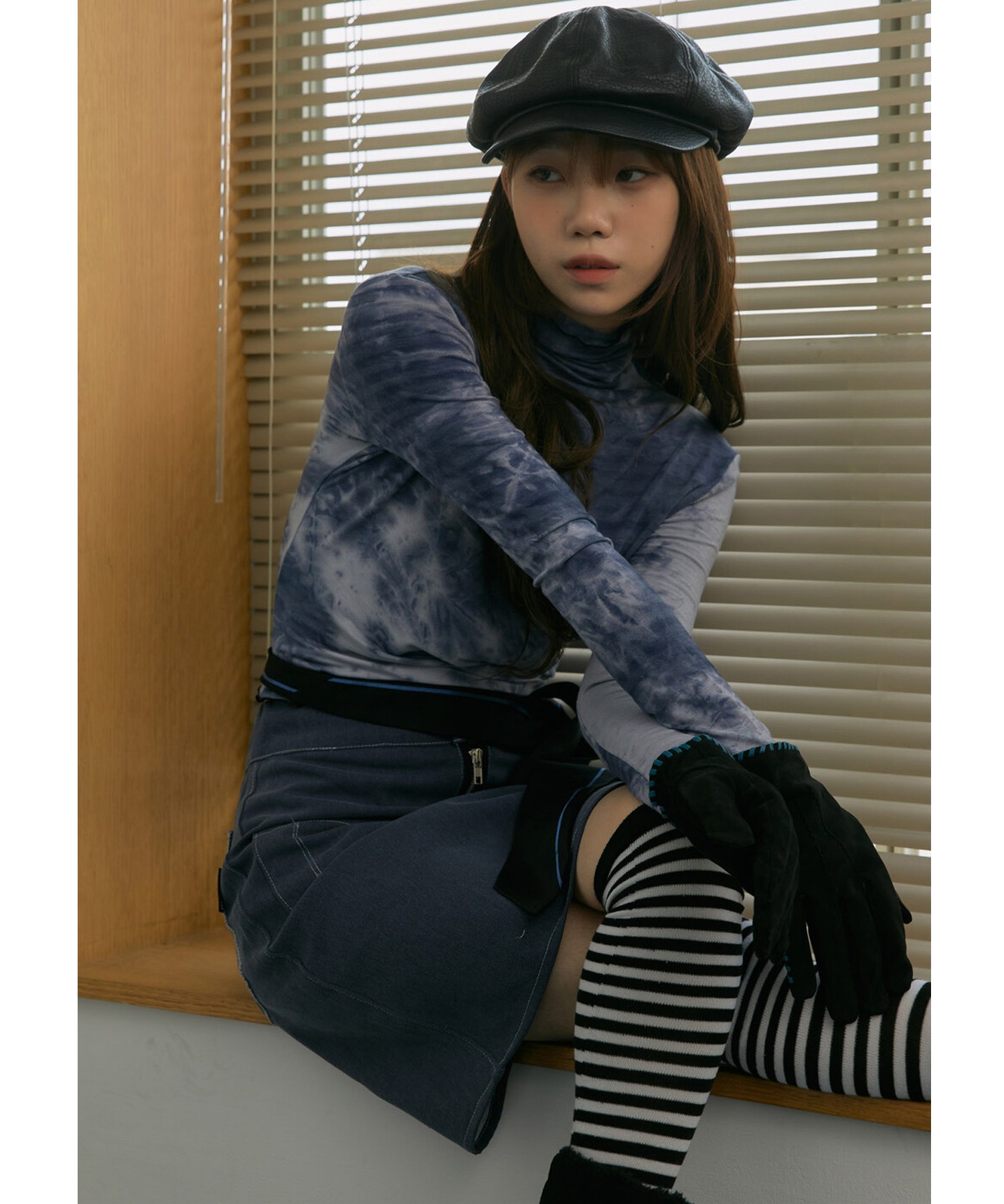 BLUE PIE』TINT POCKET MINI SKIRT/ ティント ポケット ミニ スカート
