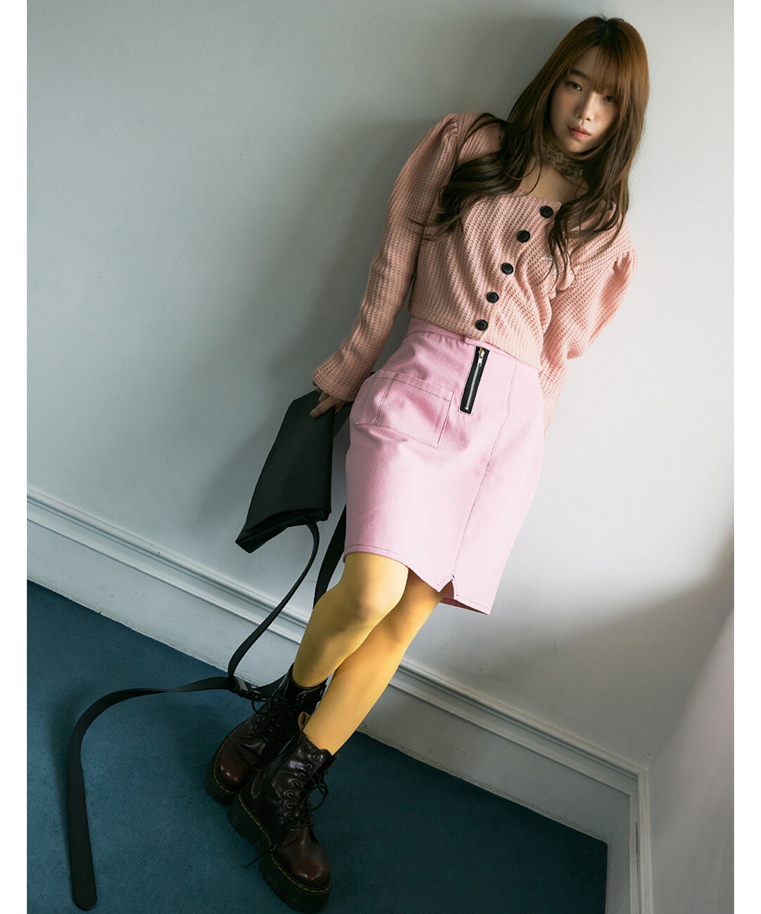 BLUE PIE』TINT POCKET MINI SKIRT/ ティント ポケット ミニ スカート