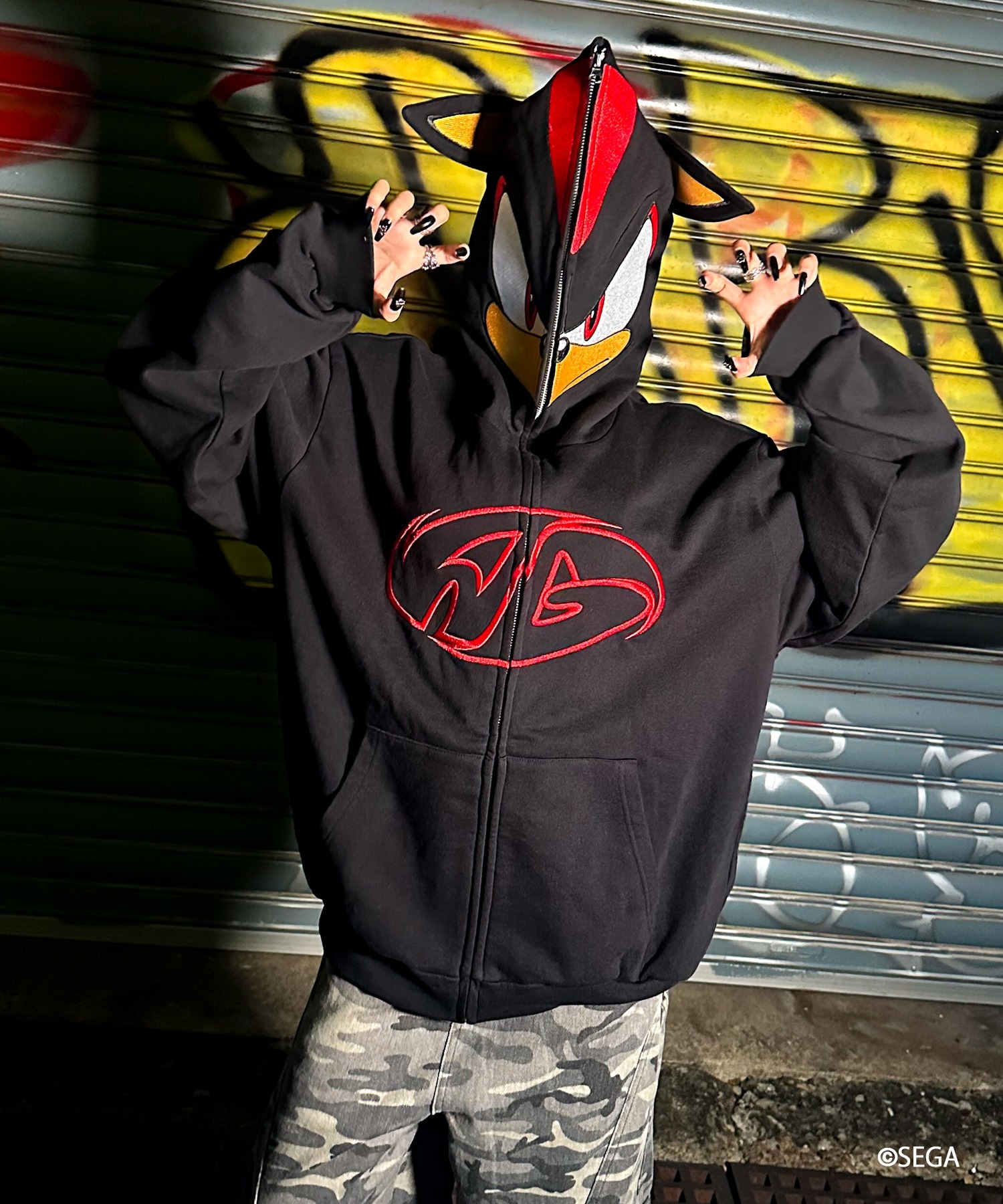 カーンアムジャド❤️ A'GEM/9 × .kom 『A'gem/エージェム』SHADOW ZIP UP HOODIE /シャドウ