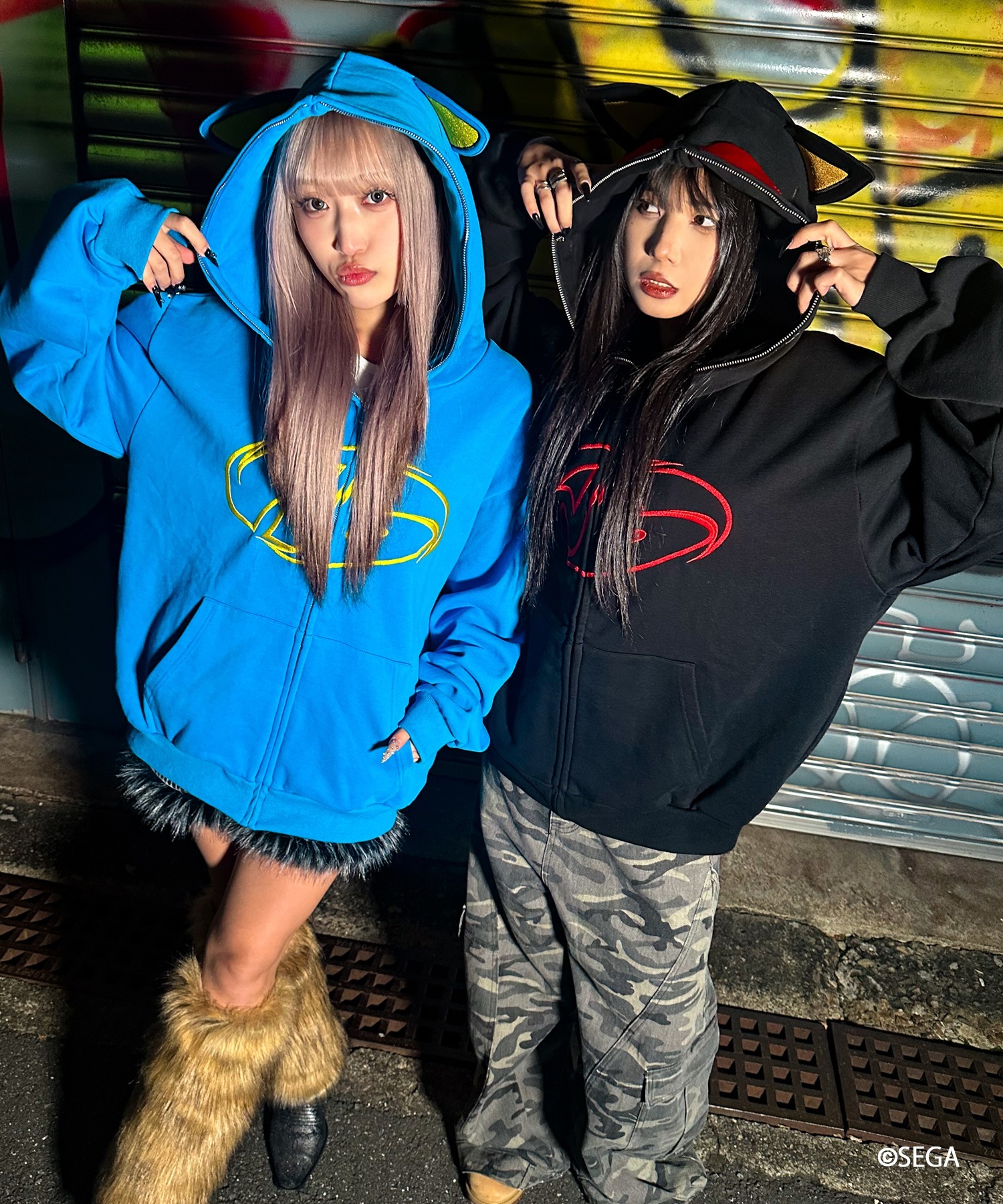 A'GEM/9 × .kom 『A'gem/エージェム』SHADOW ZIP UP HOODIE /シャドウ