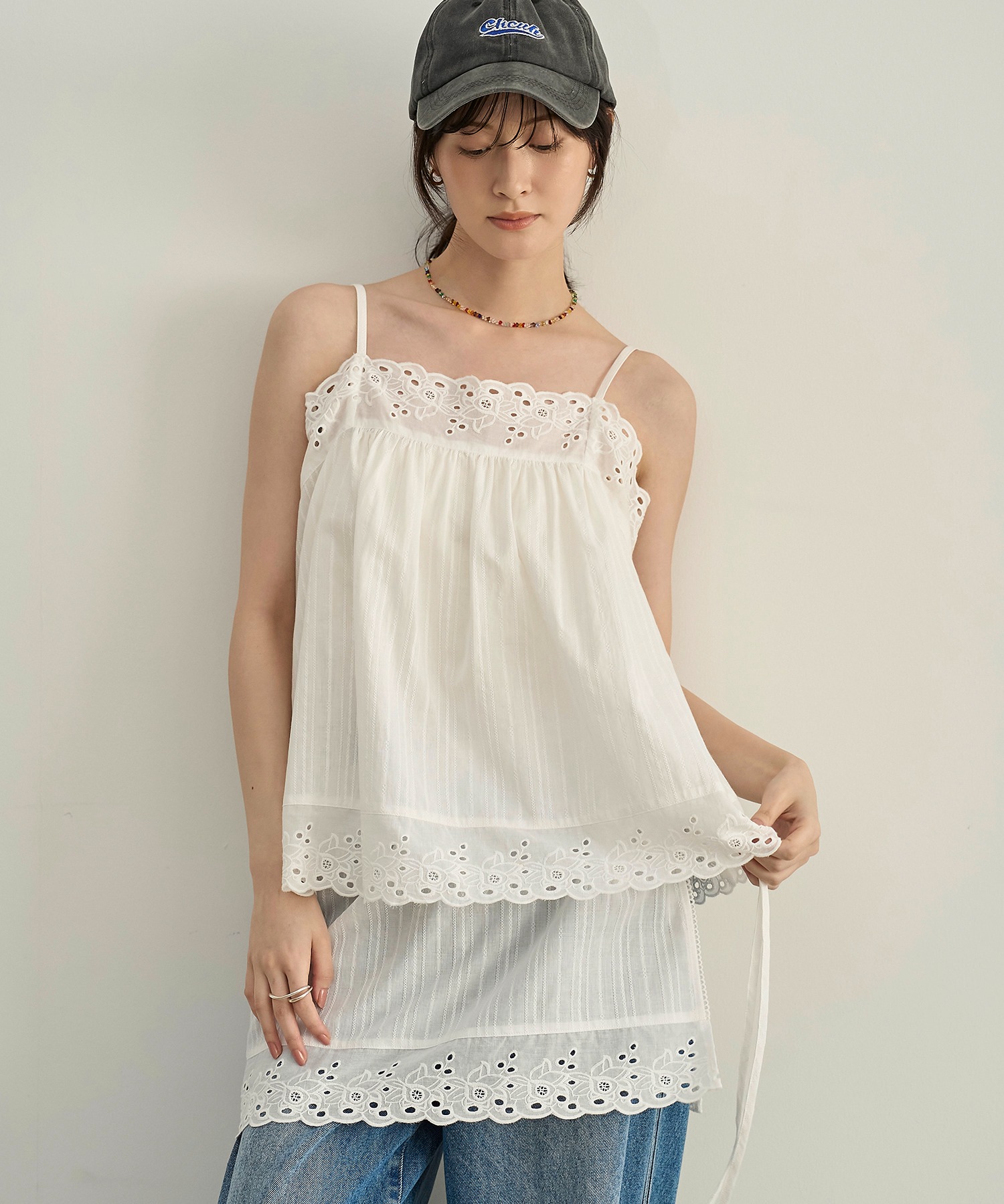 model：H166　着用サイズ：F