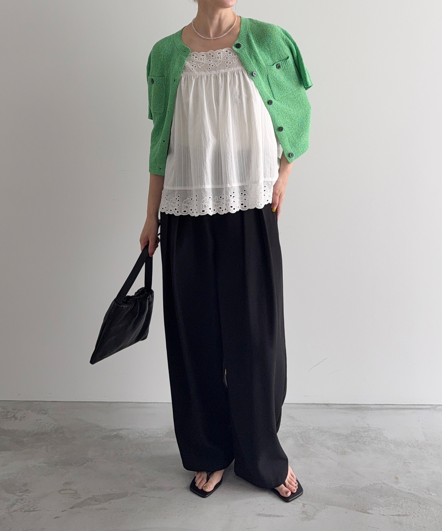 model：H166　着用サイズ：F
