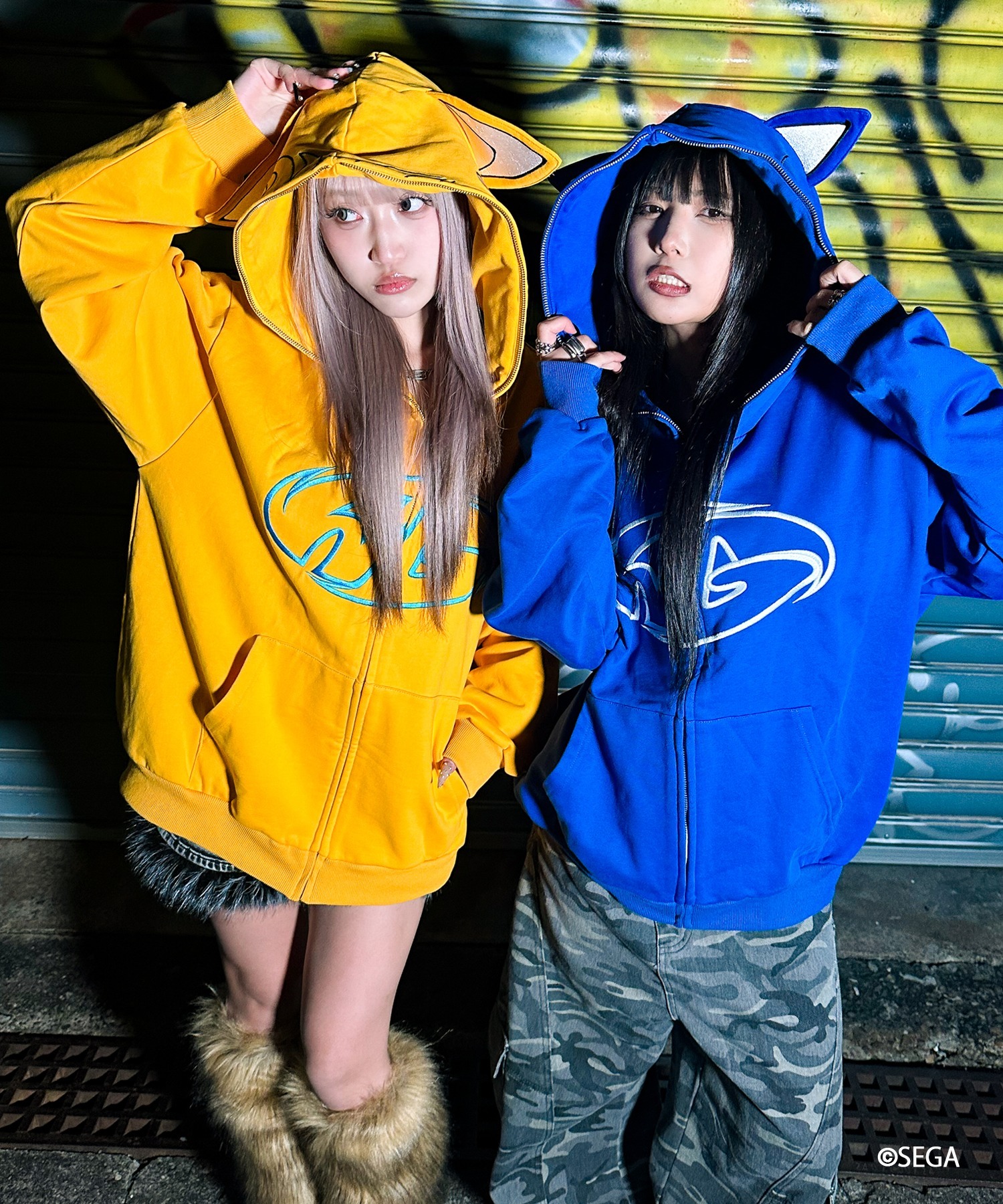 A'GEM/9 × .kom 『A'gem/エージェム』TAILS ZIP UP HOODIE/テイルズ