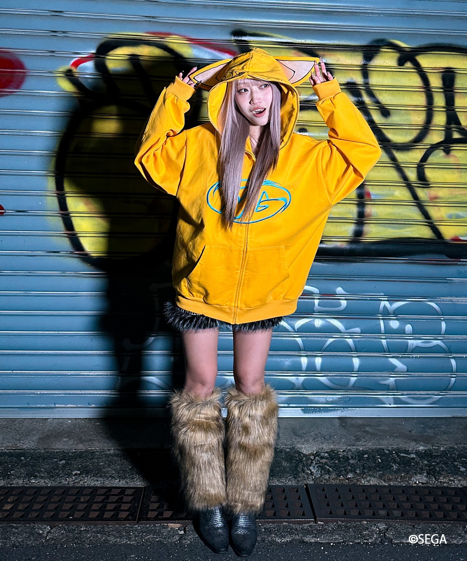 A'GEM/9 × .kom 『A'gem/エージェム』TAILS ZIP UP HOODIE/テイルズ