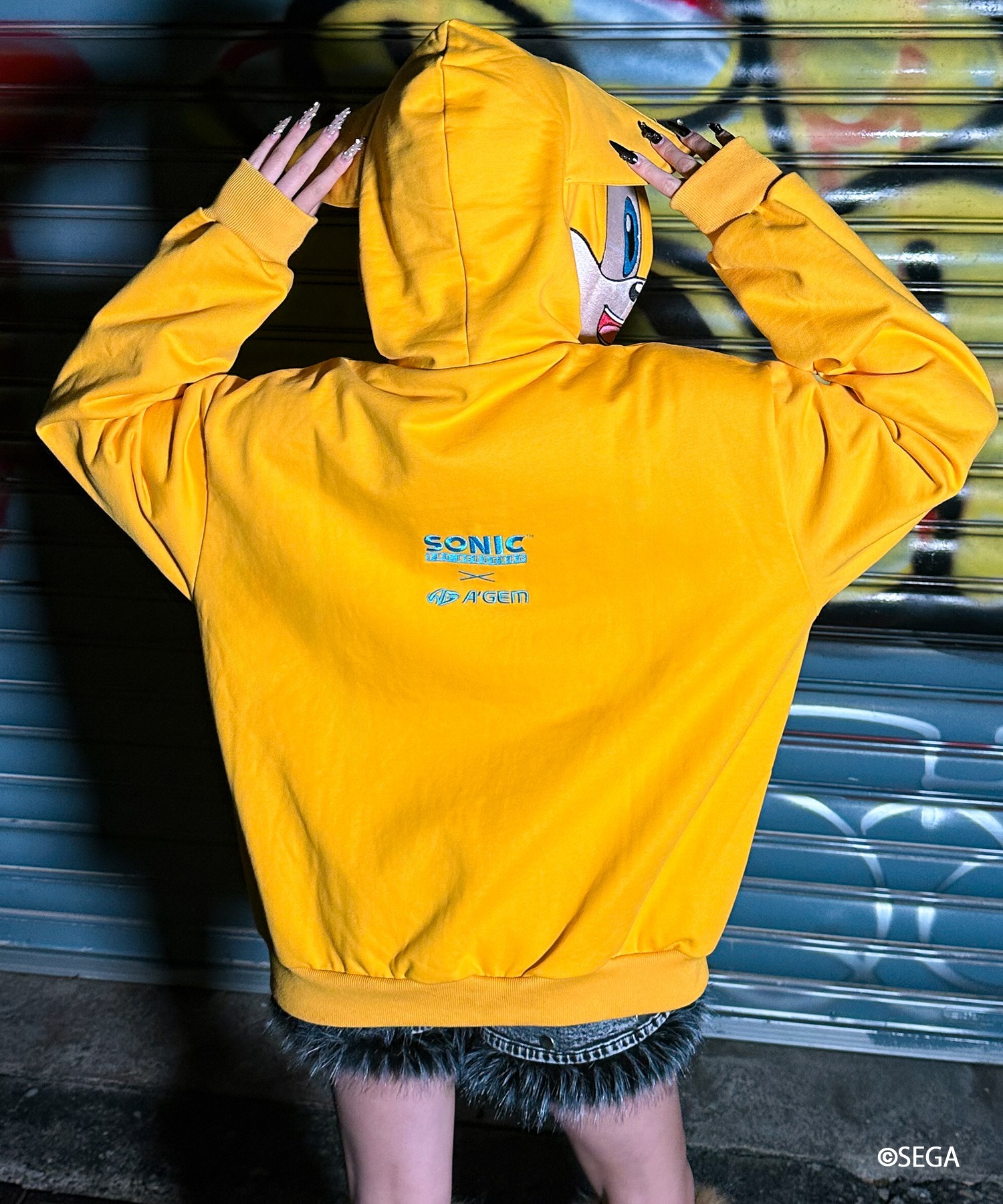 A'GEM/9 × .kom 『A'gem/エージェム』TAILS ZIP UP HOODIE/テイルズ