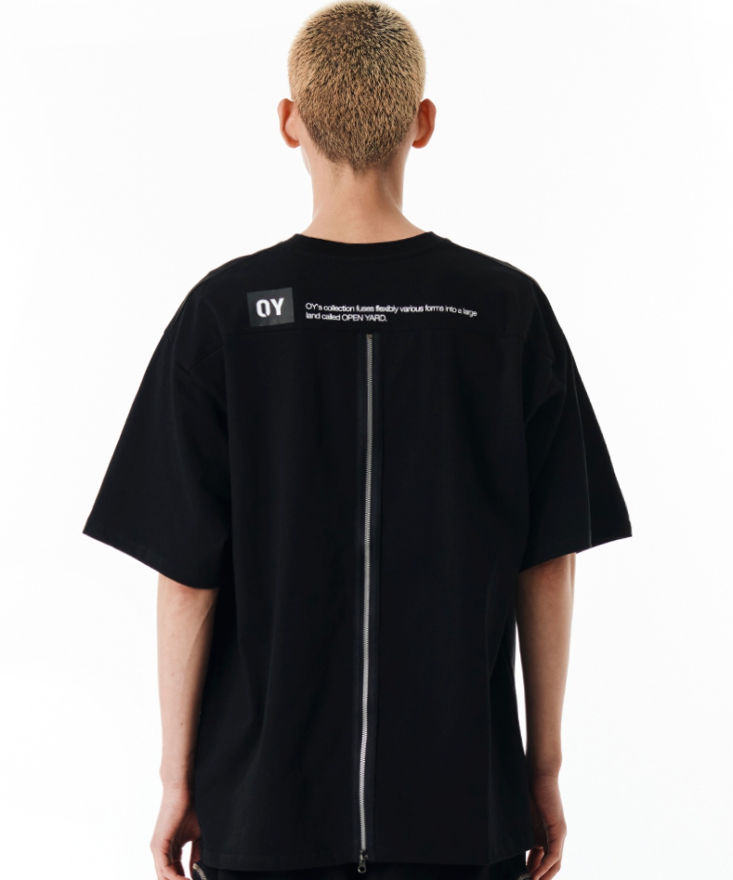 OY/オーワイ』 BACK METAL ZIPPER LOGO T/メタルZIPロゴ Tシャツ 半袖