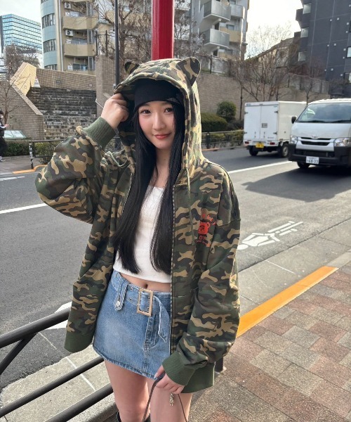 OY/オーワイ』 PLAYFUL ODOLLY EAR HOODIE ZIP UP/プレイフル