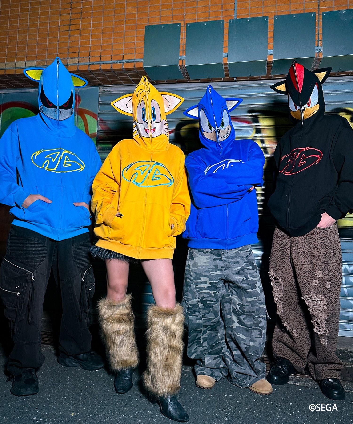 A'GEM/9 × .kom 『A'gem/エージェム』 METAL SONIC ZIP UP HOODIE