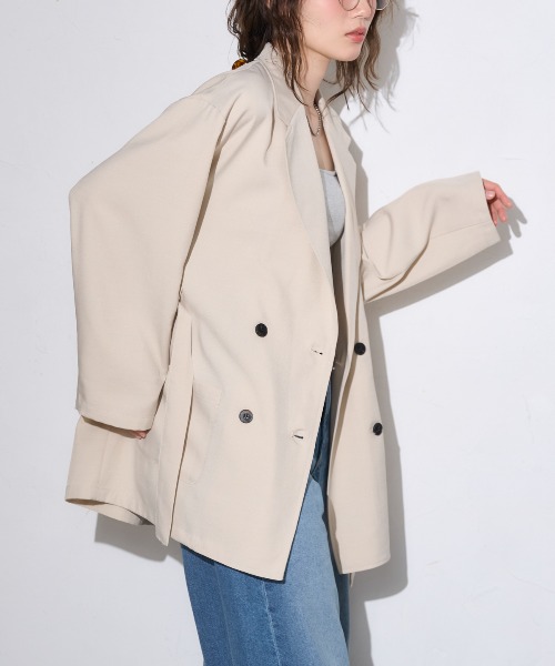 model：163cm / size：F / ベージュ