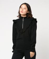フリルZIP UP プルオーバー