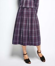ミモレ丈タックスカート