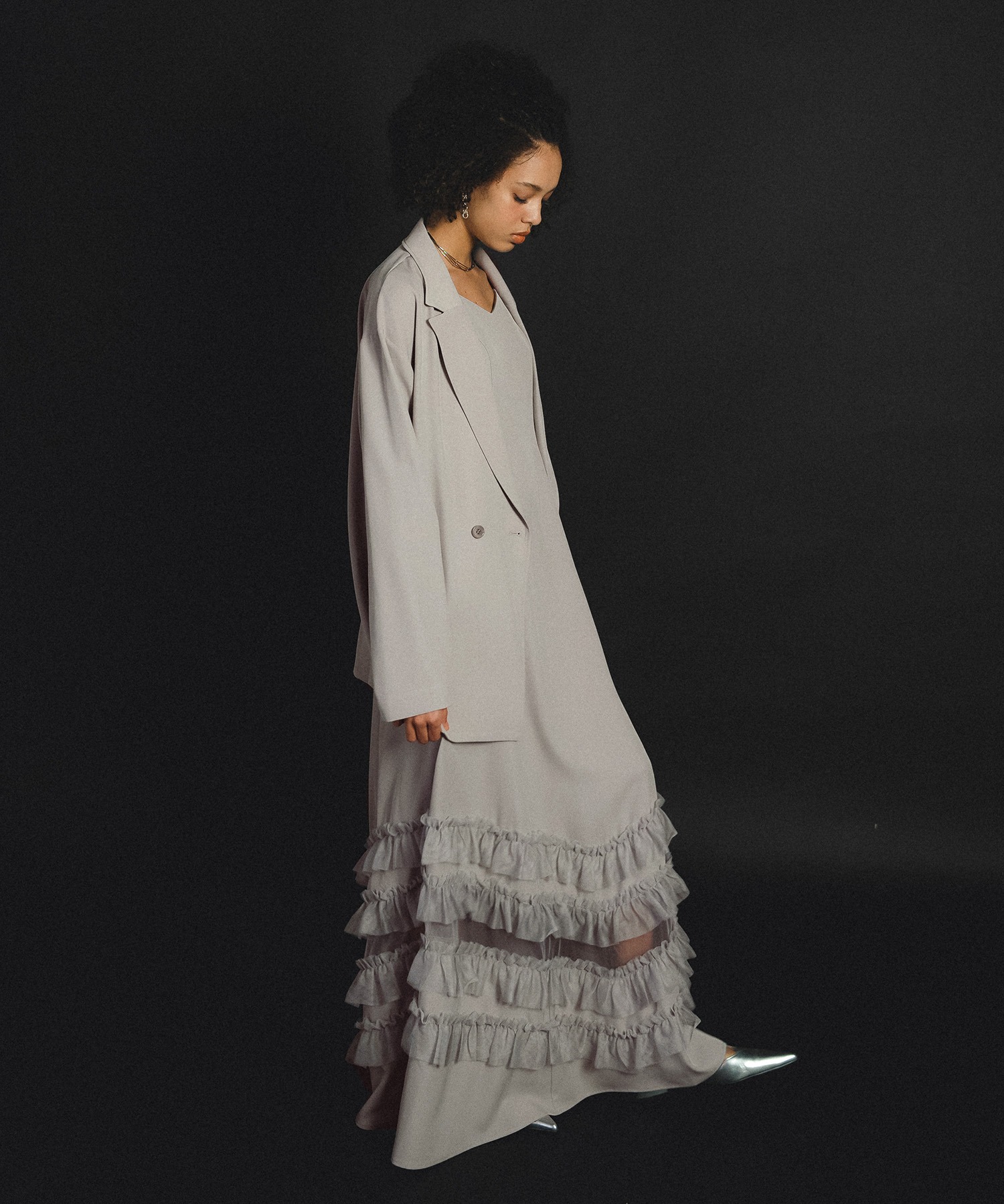 Transparent hem setup dress 【公式通販】