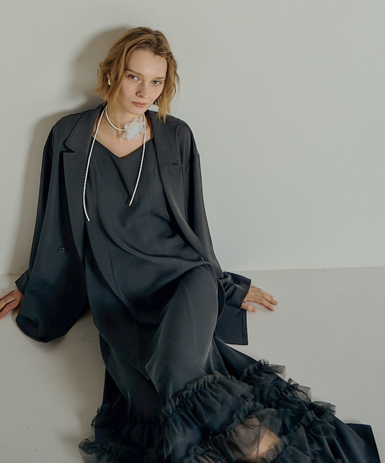 Transparent hem setup dress 【公式通販】