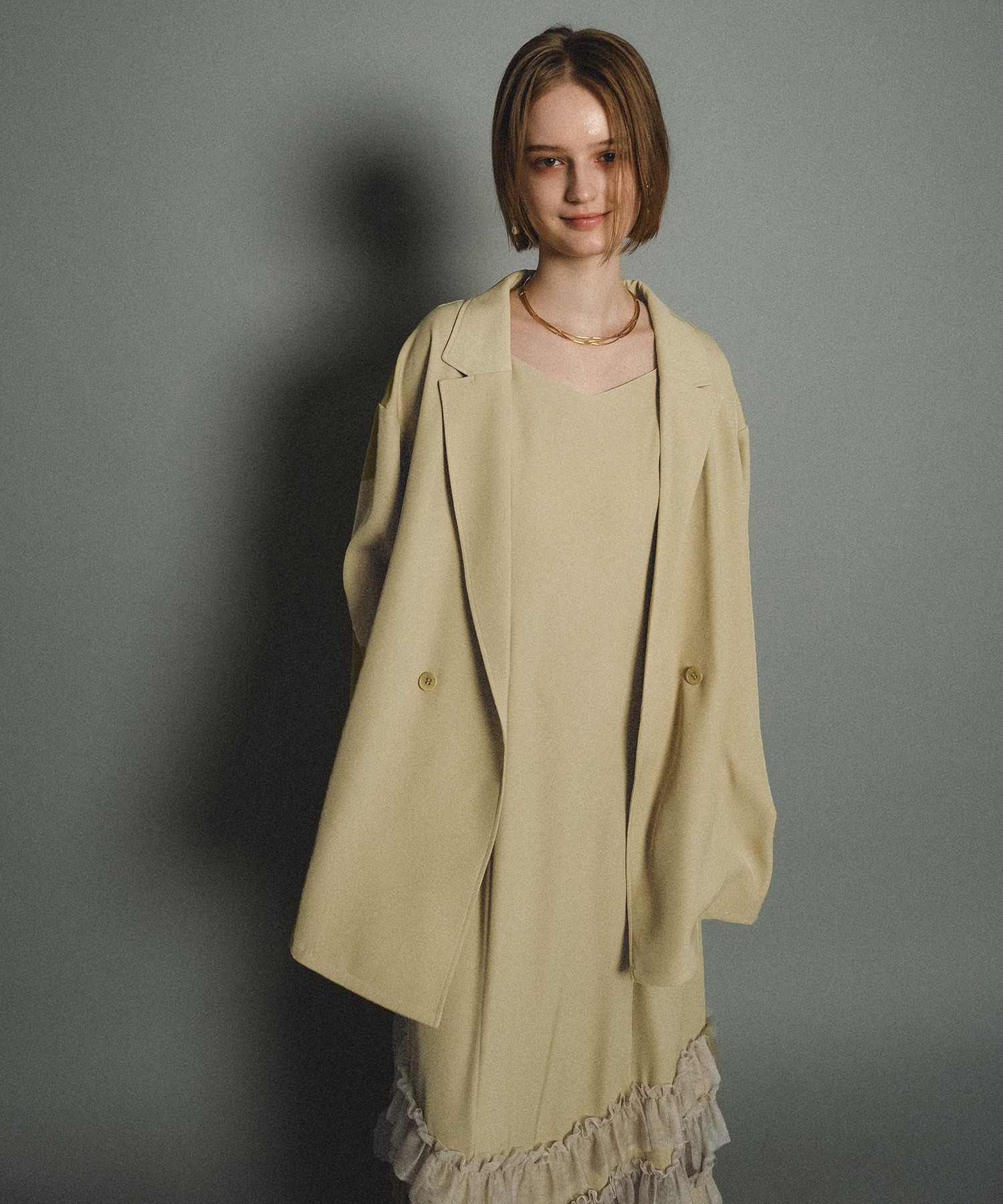 Transparent hem setup dress 【公式通販】